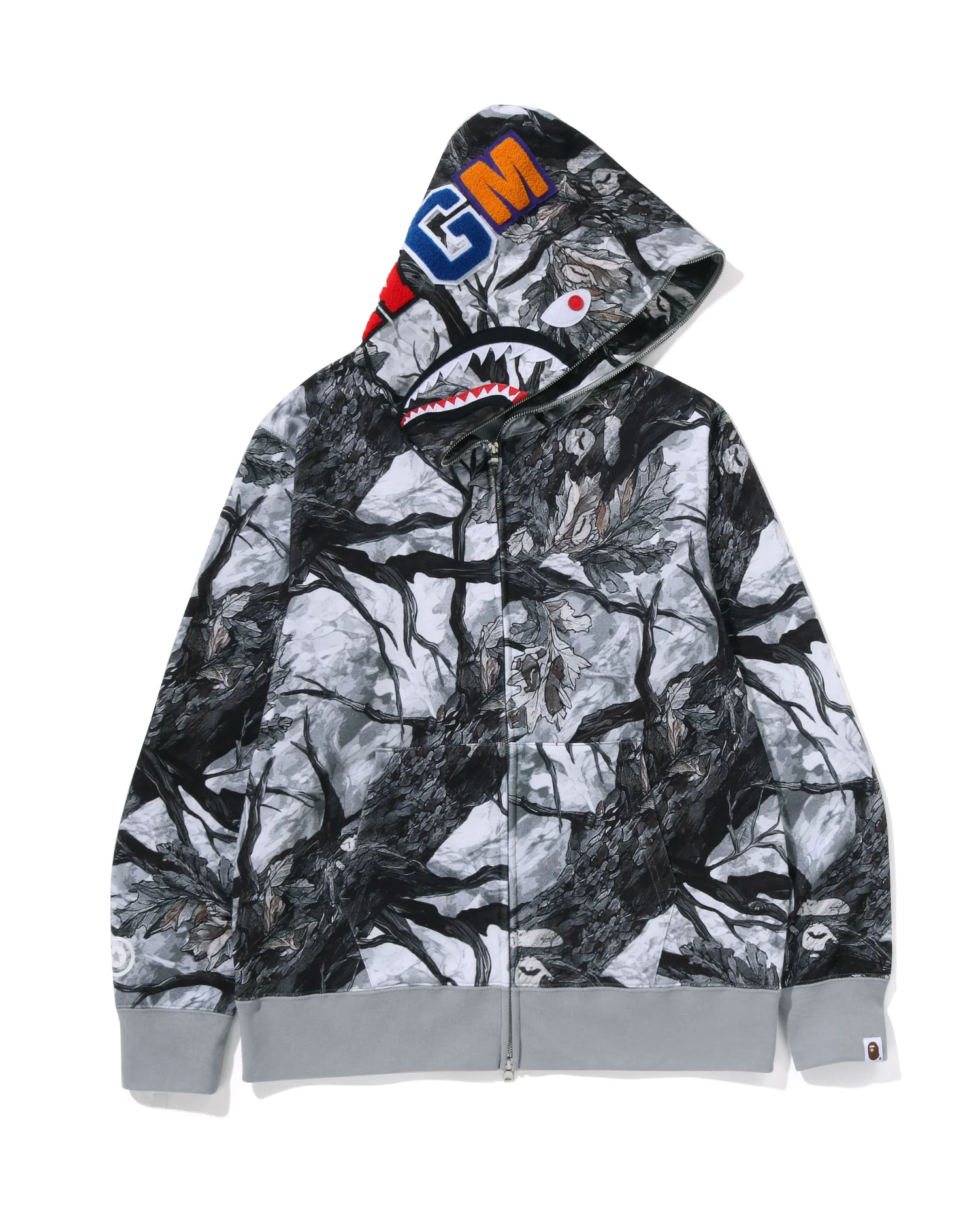 Tree Edge Camo Shark Full Zip Hoodie