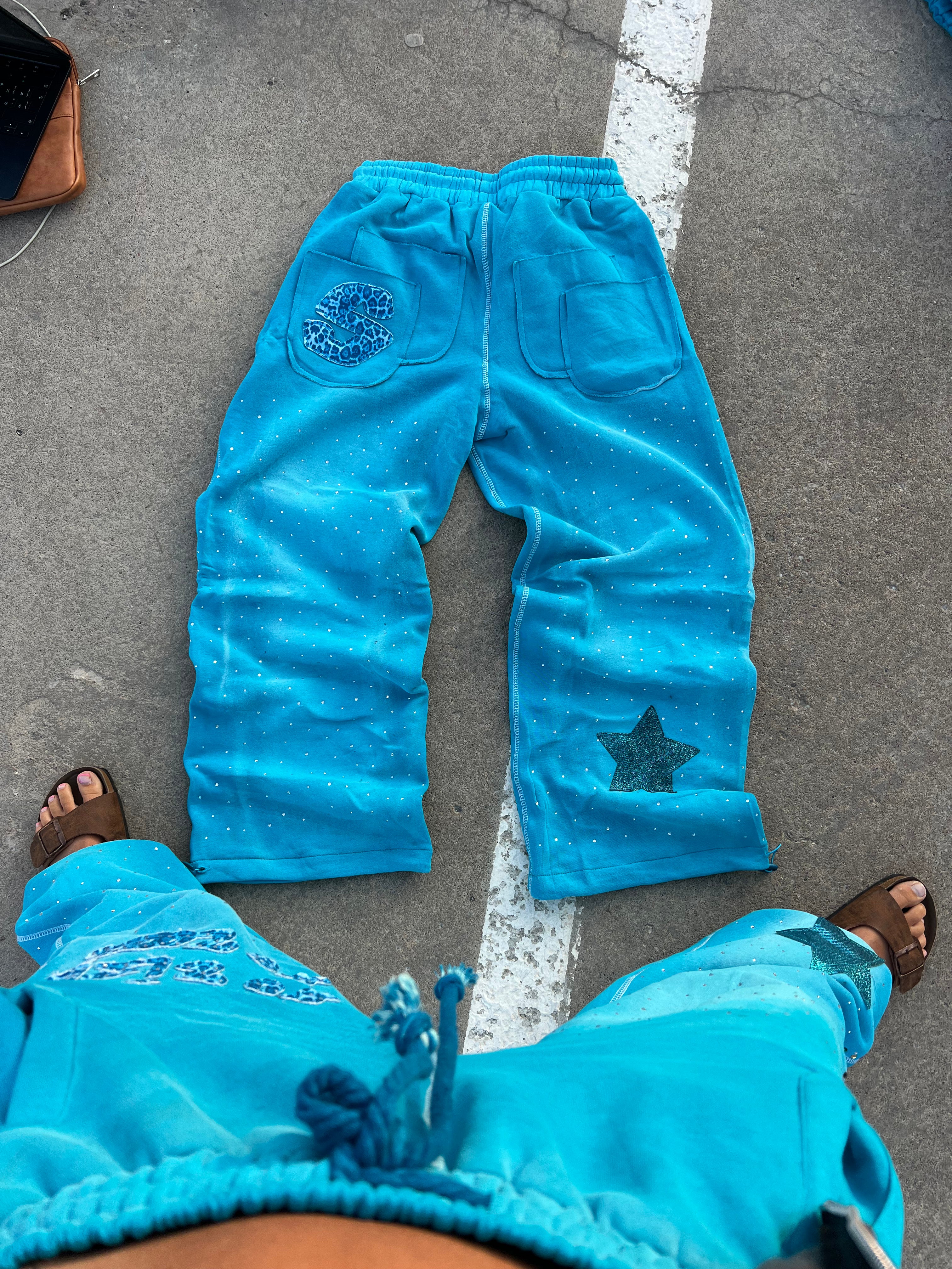 No Risk No Rari Tracksuit Aqua Blue