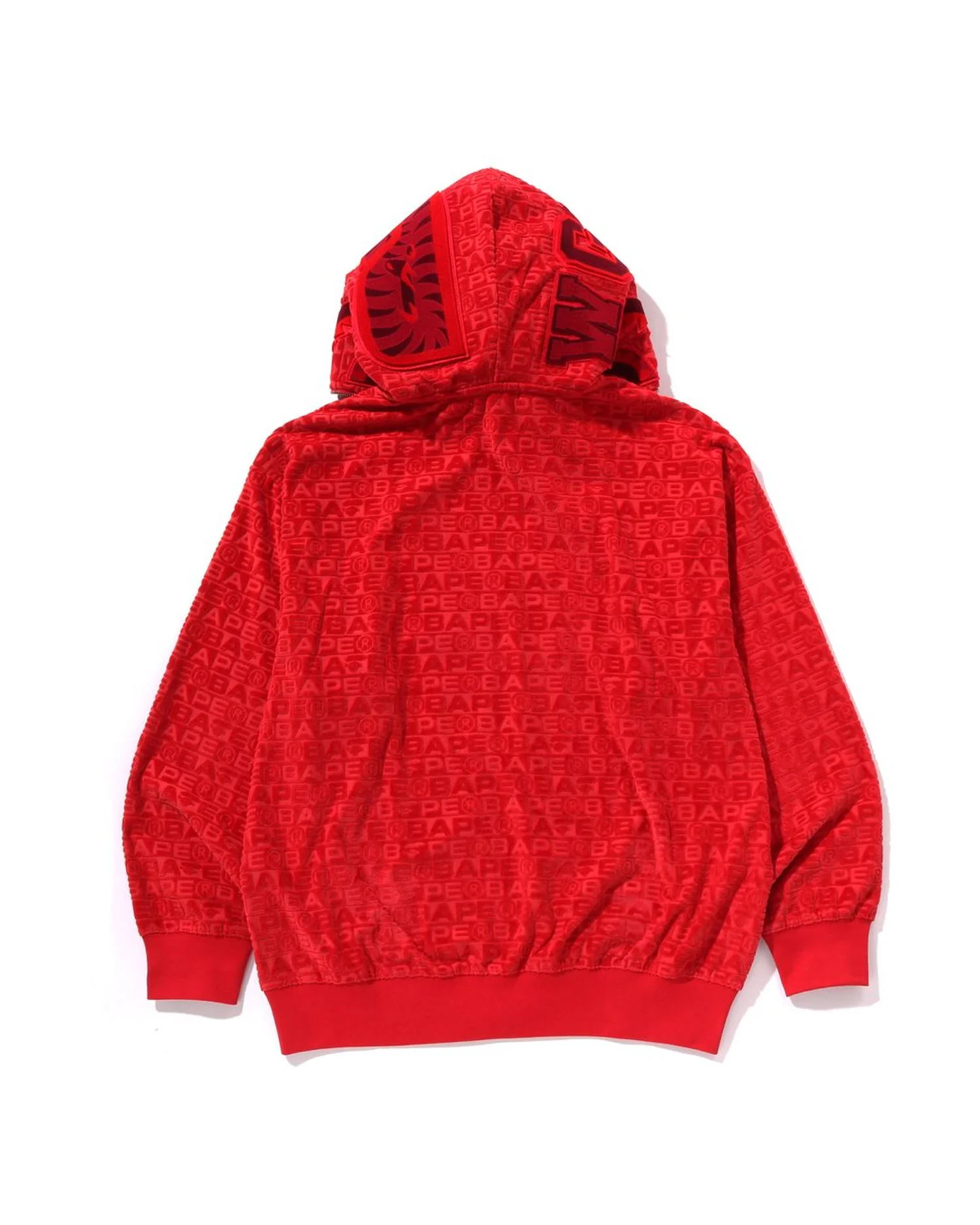 Lux Sport Pattern Shark Relaxed Fit Fz Hoodie