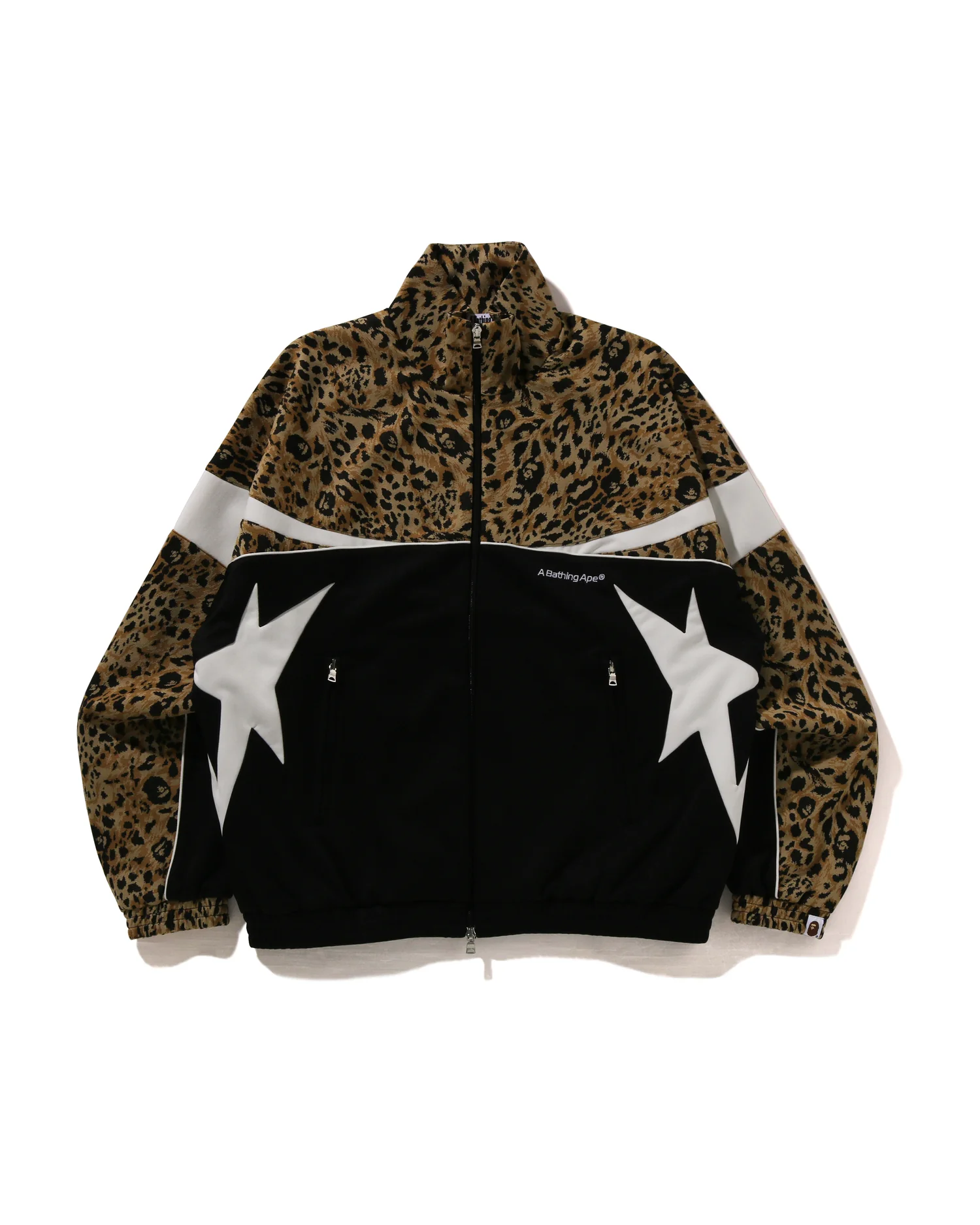 Wild Leopard Pattern Relaxed Fit Track Jacket