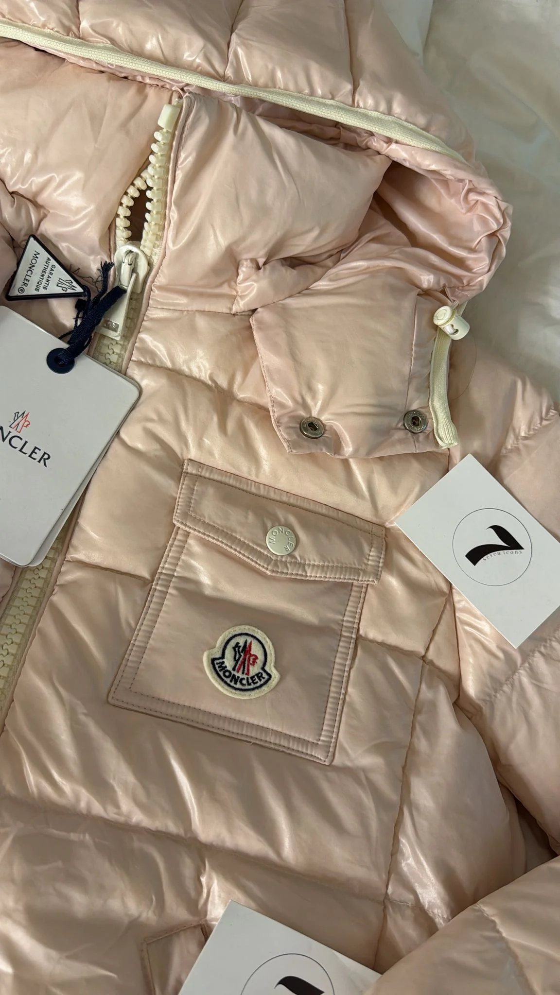 BABY PINK ICE MONCLER JACKET