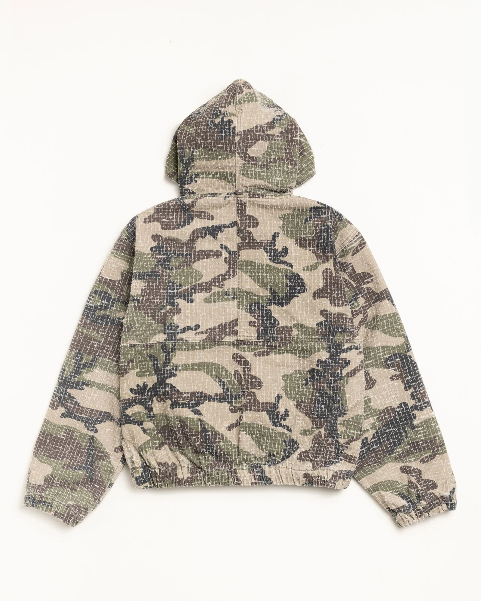 WORK JACKET CAMO CANVAS NEEDLEPUNCH
