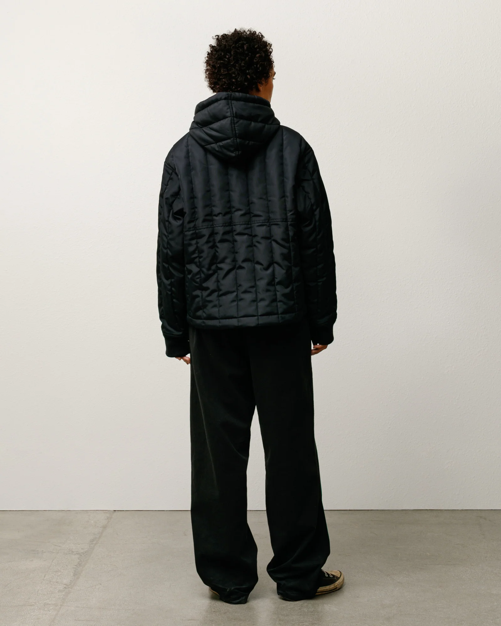 QUILTED NYLON WORK JACKET