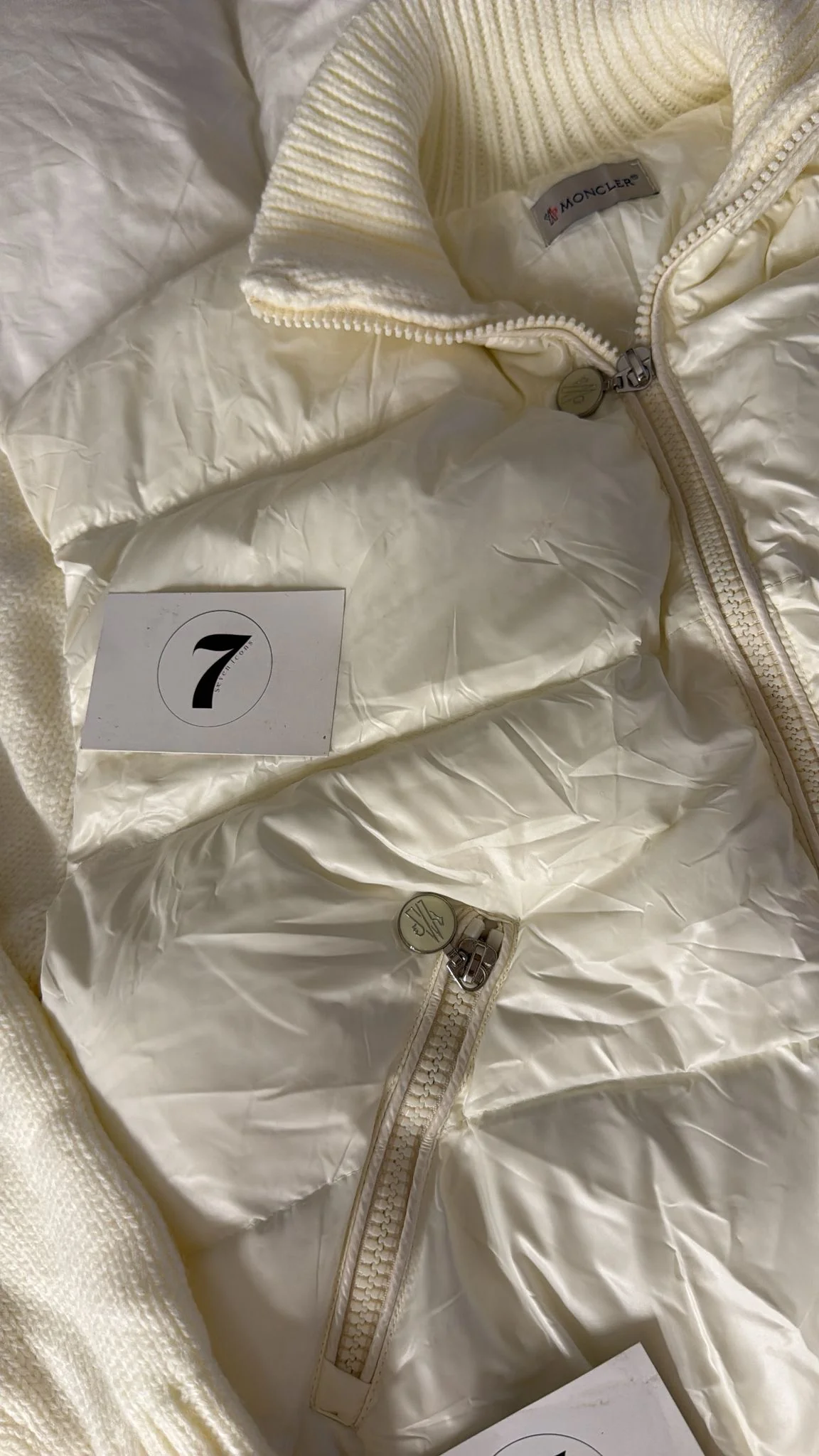 MONCLER WHITE FALL JACKET