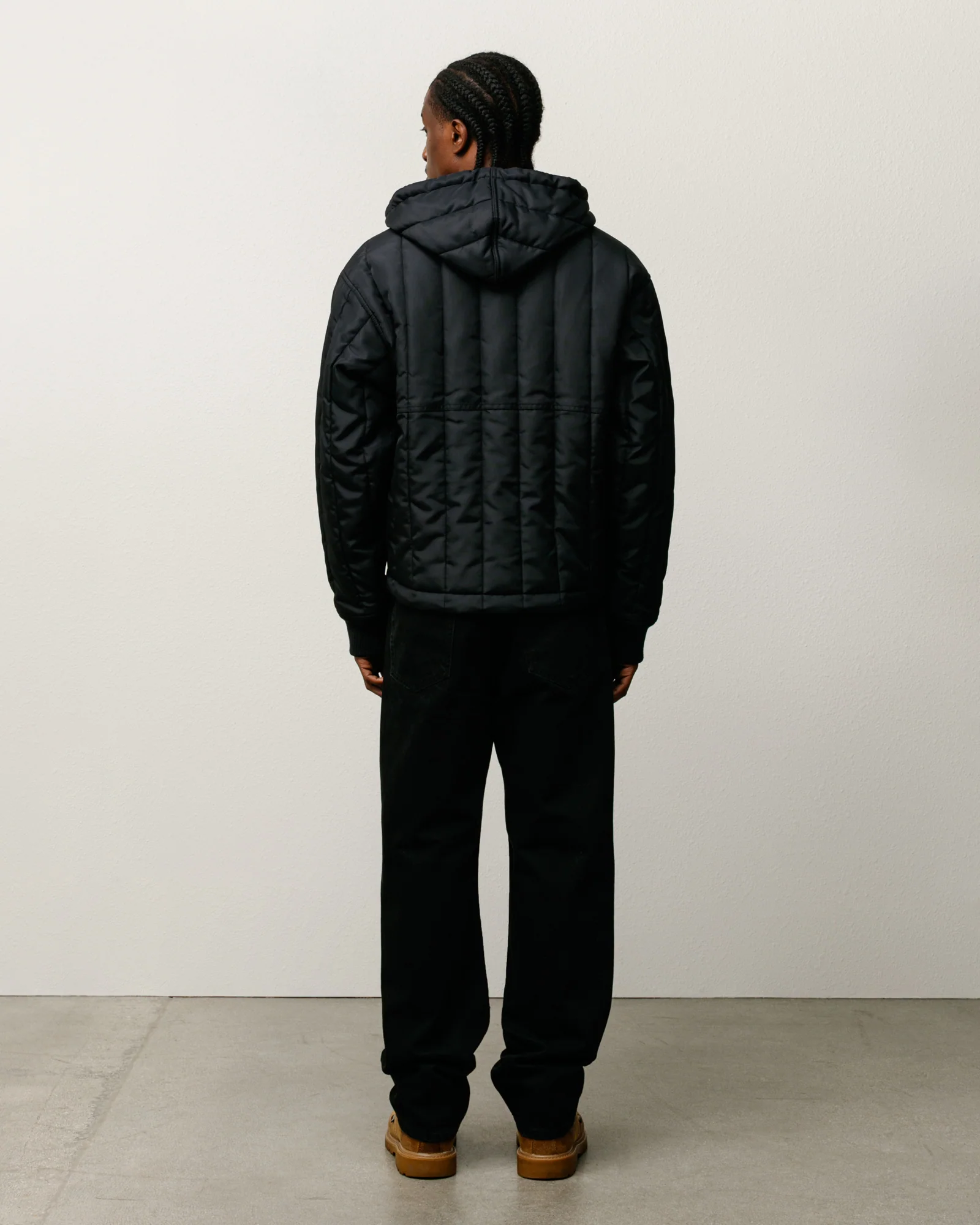 QUILTED NYLON WORK JACKET