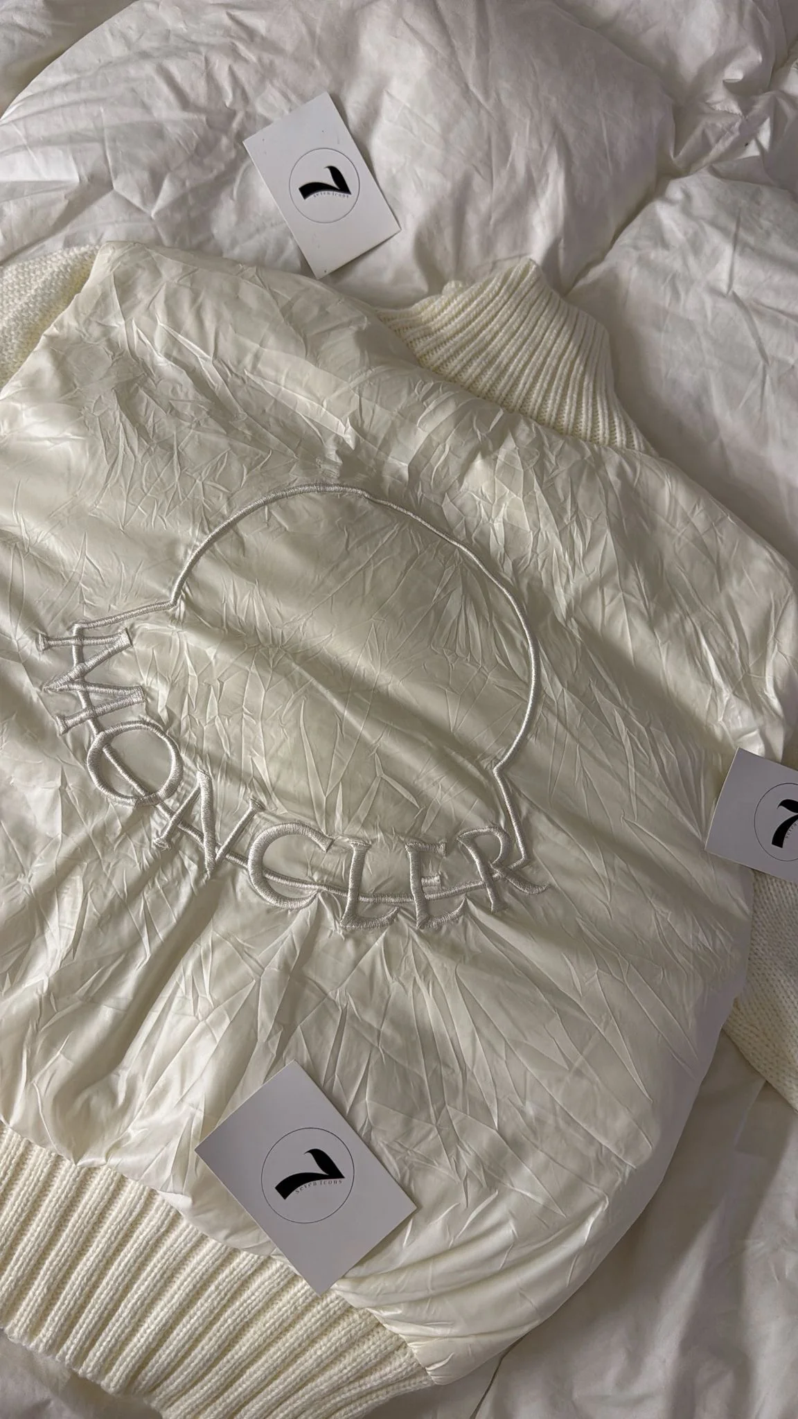 MONCLER WHITE FALL JACKET