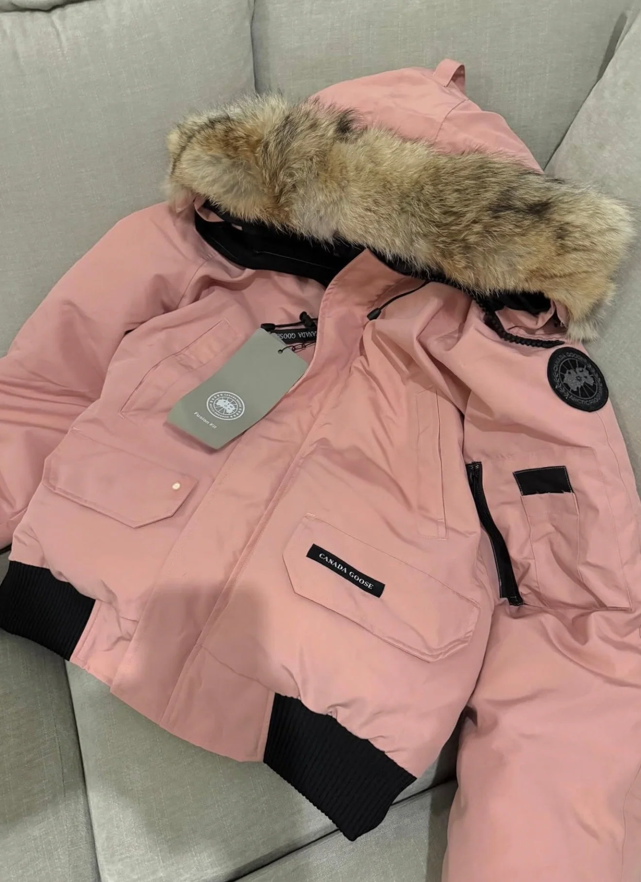 CANADA GOOSE PINK COAT