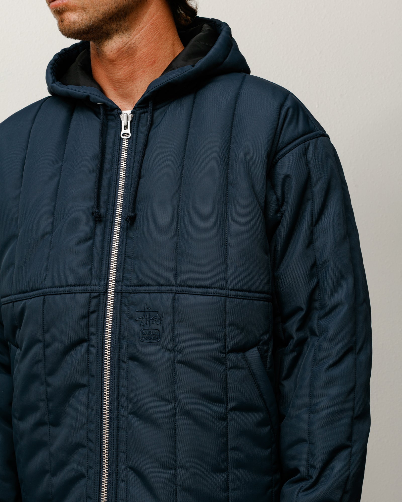 QUILTED NYLON WORK JACKET