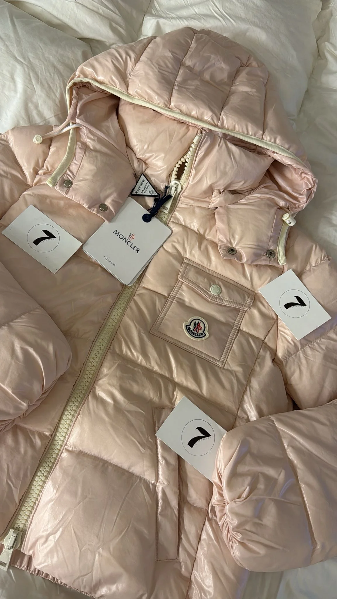 BABY PINK ICE MONCLER JACKET