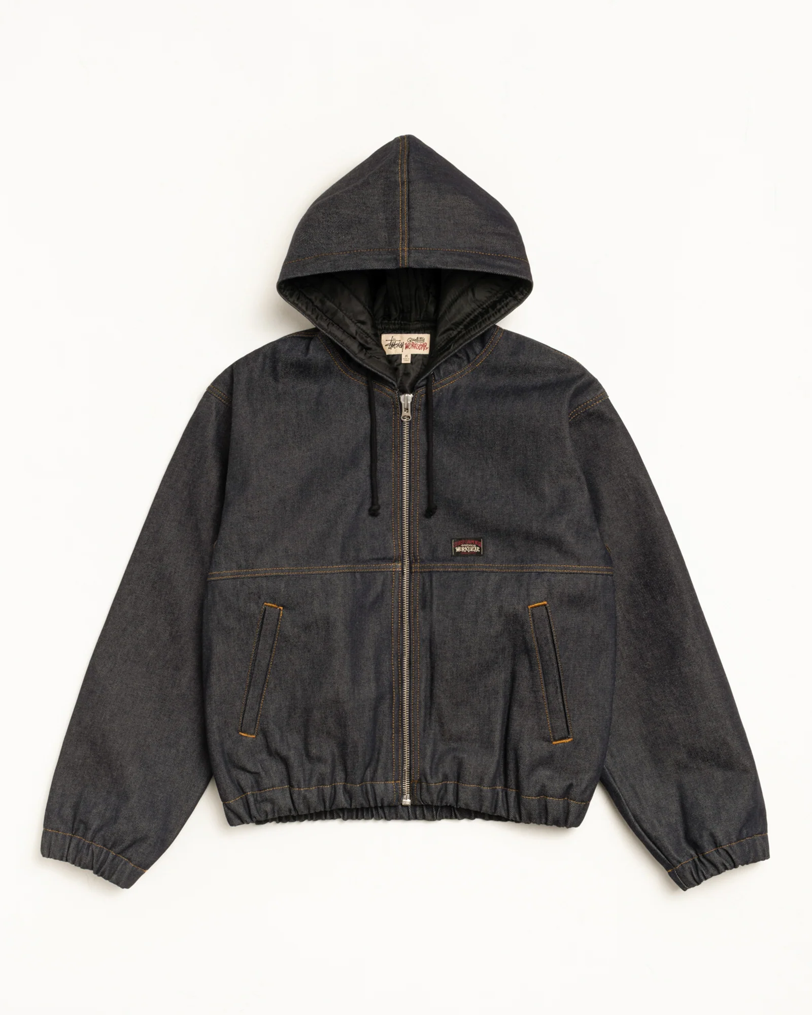 INSULATED WORK JACKET RAW DENIM
