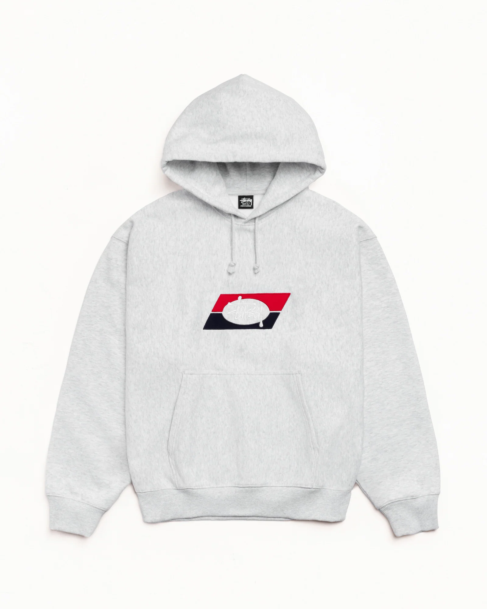 DOUBLE STRIPE EMBROIDERED HOODIE