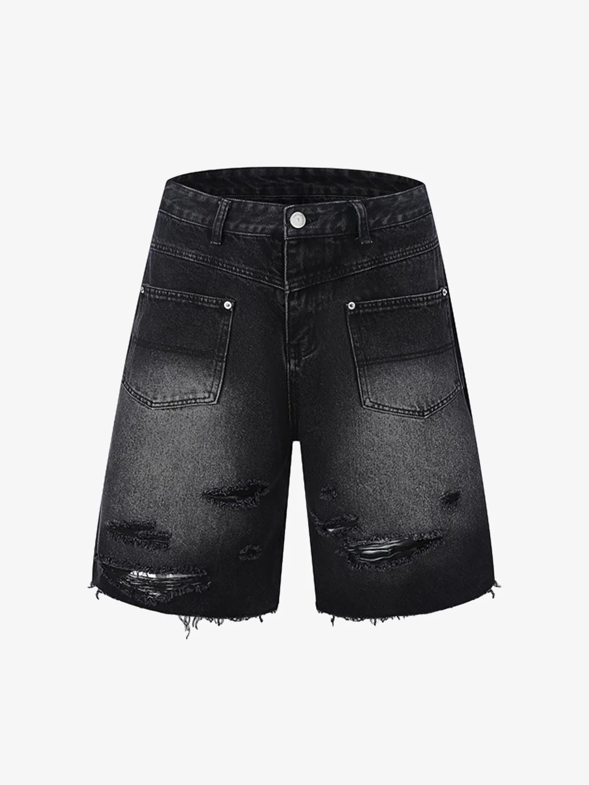 Denim Distressed Ripped Suit - 2460