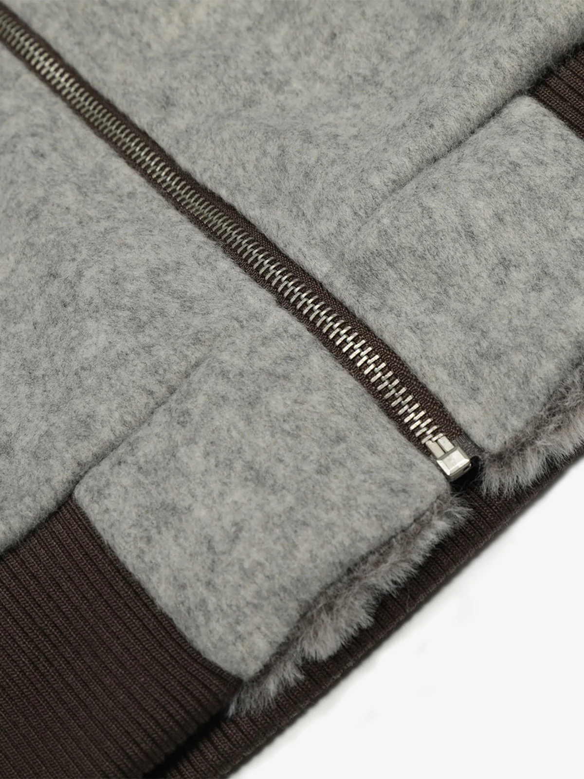 Retro Reversible Fleece Lined Zip-up Hooded Jacket