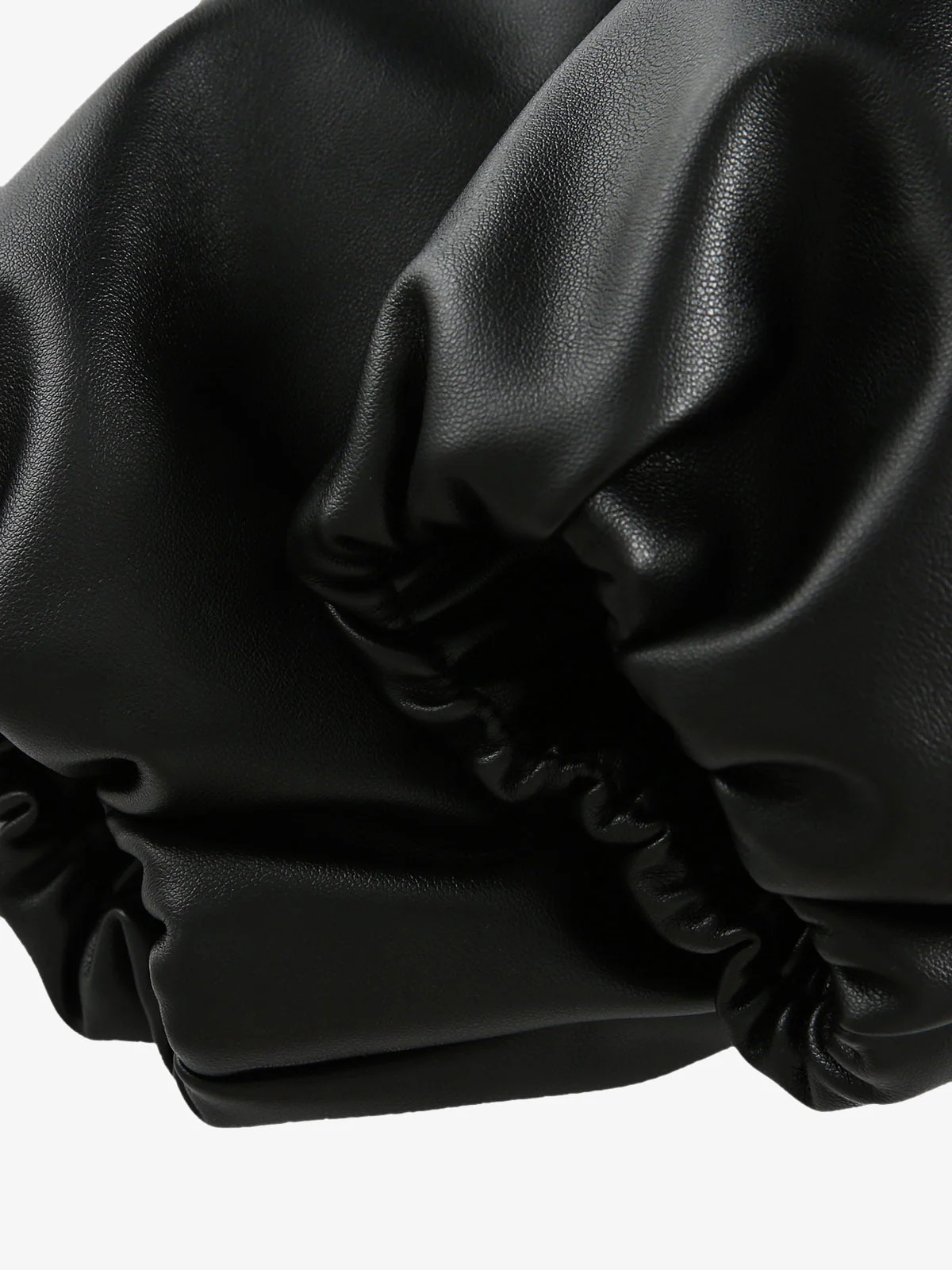 Leather Pink Fur Hooded Quilted Jacket - 2535