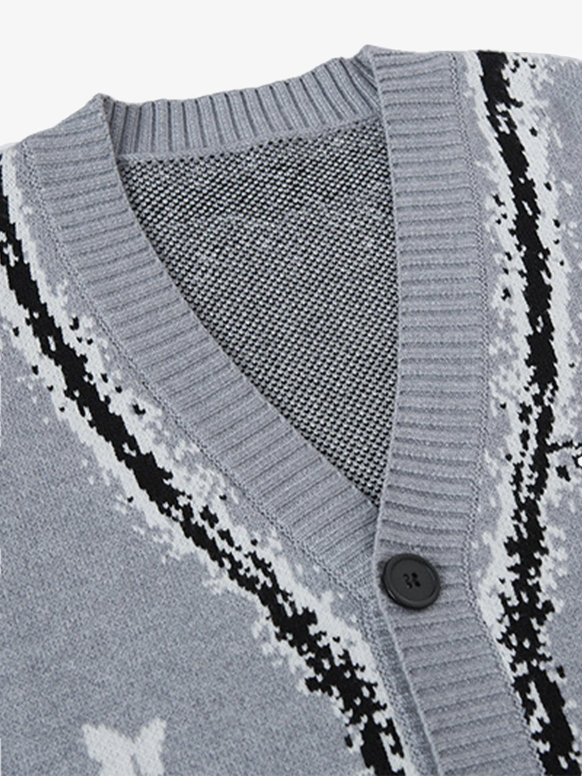 Retro Butterfly Gradient Knit Cardigan Sweater