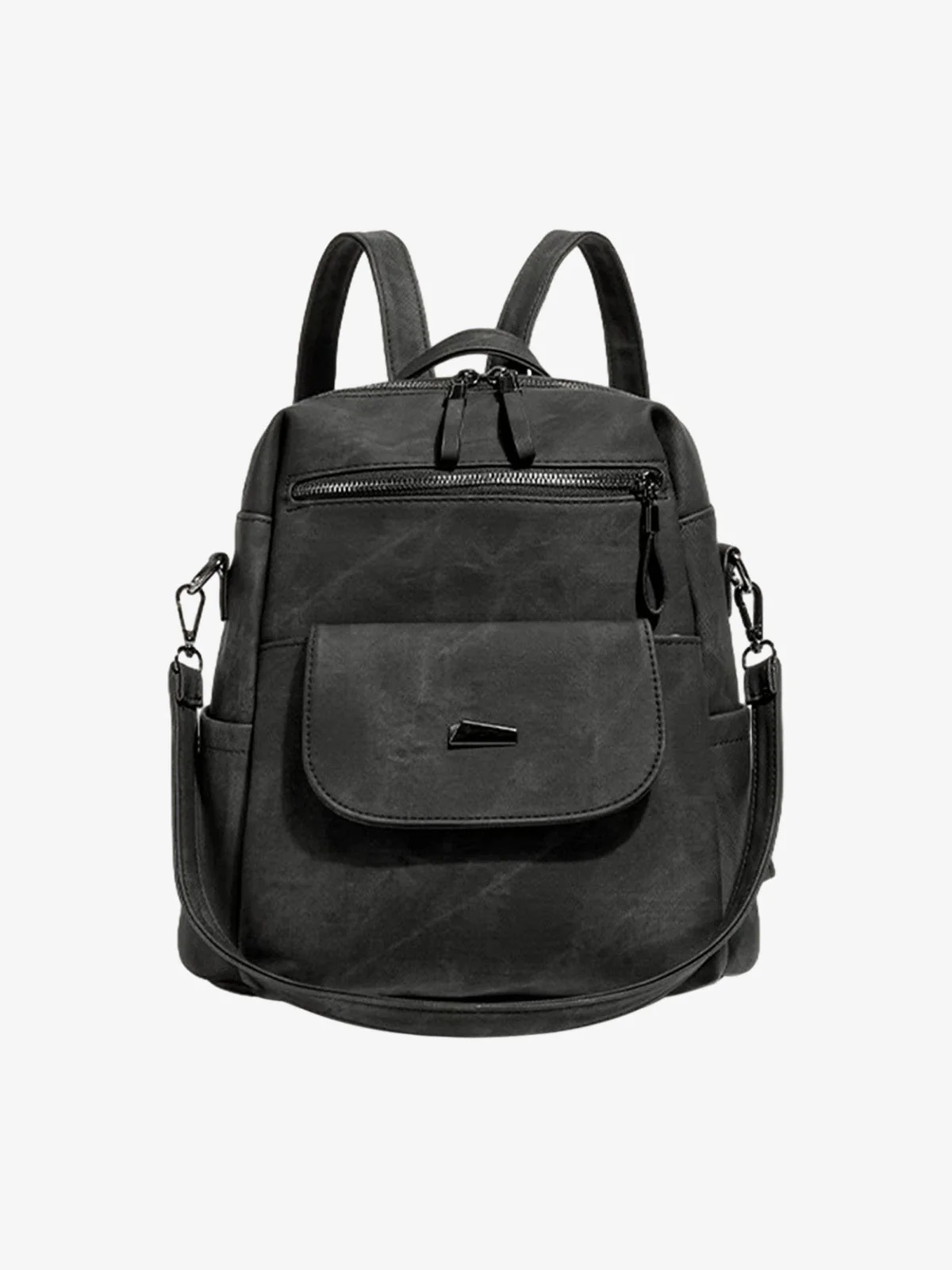 Suede Simple Dual-Use Large Capacity Backpack
