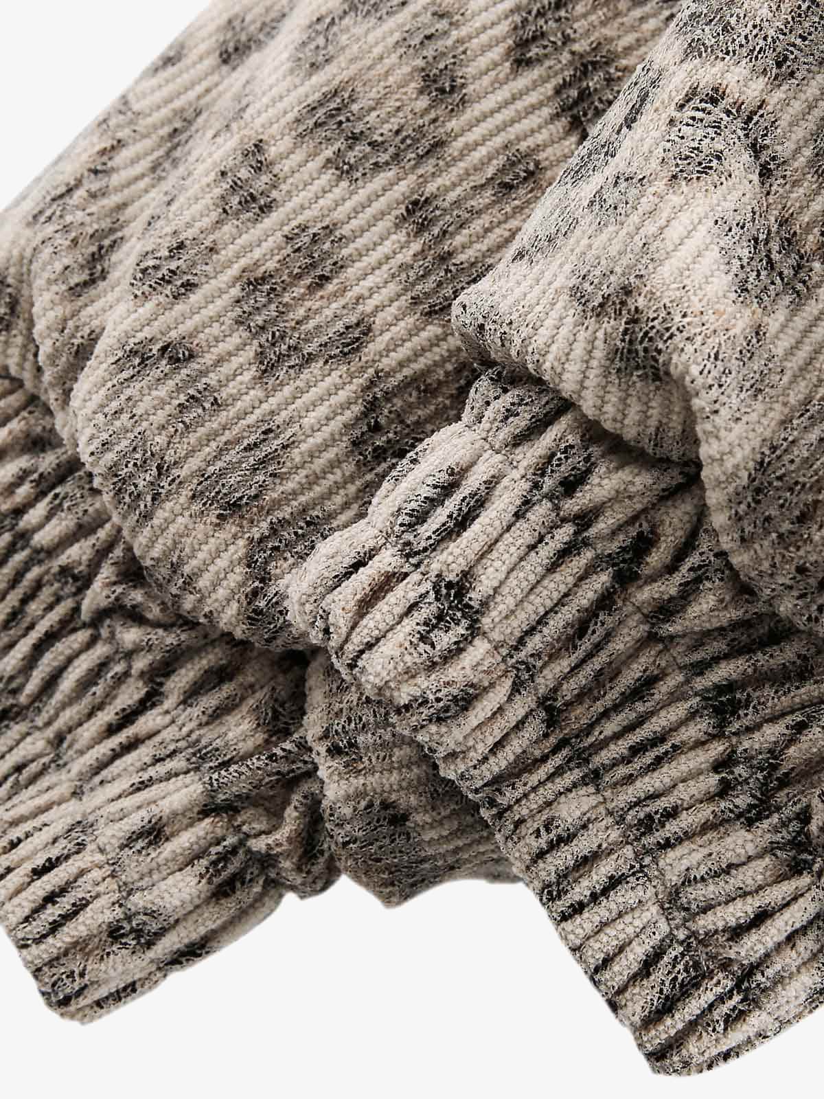 Cotton Cheetah Print Mink Fur Hooded Jacket - 2270