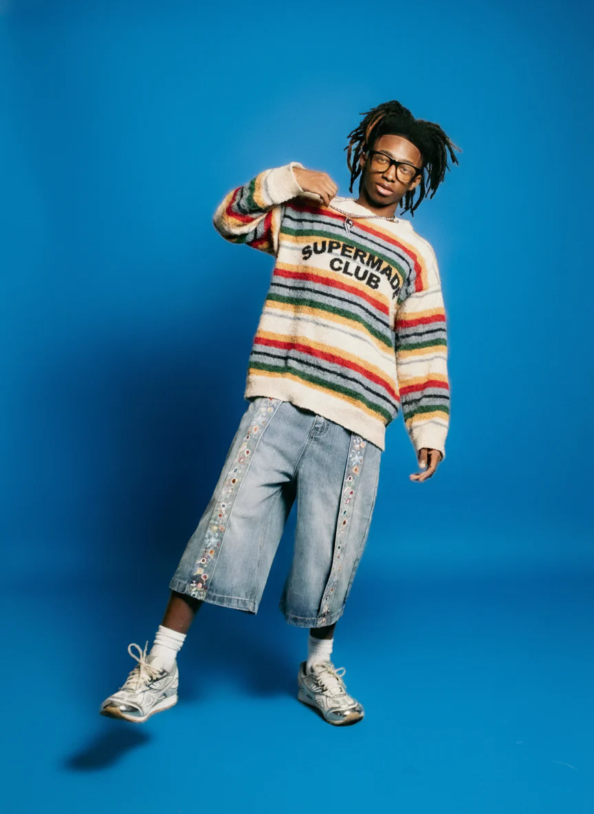 Thesupermade Vintage Striped Sweater - 2344