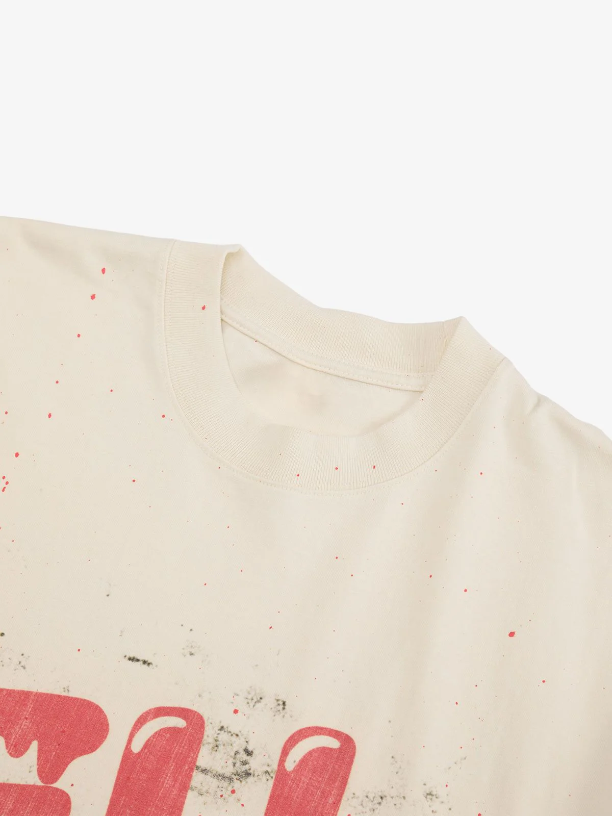 Retro Washed Dissolved Heart T-shirt