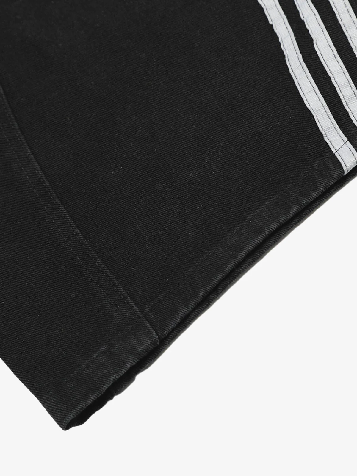 Denim Contrast Striped Stitching Barrel Jeans - 2504