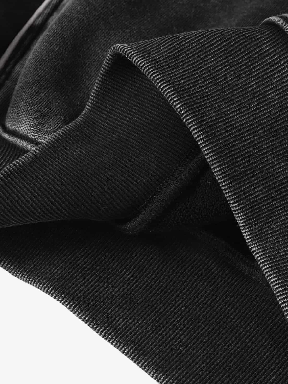 Retro Deconstructed Patchwork Washed Hoodie