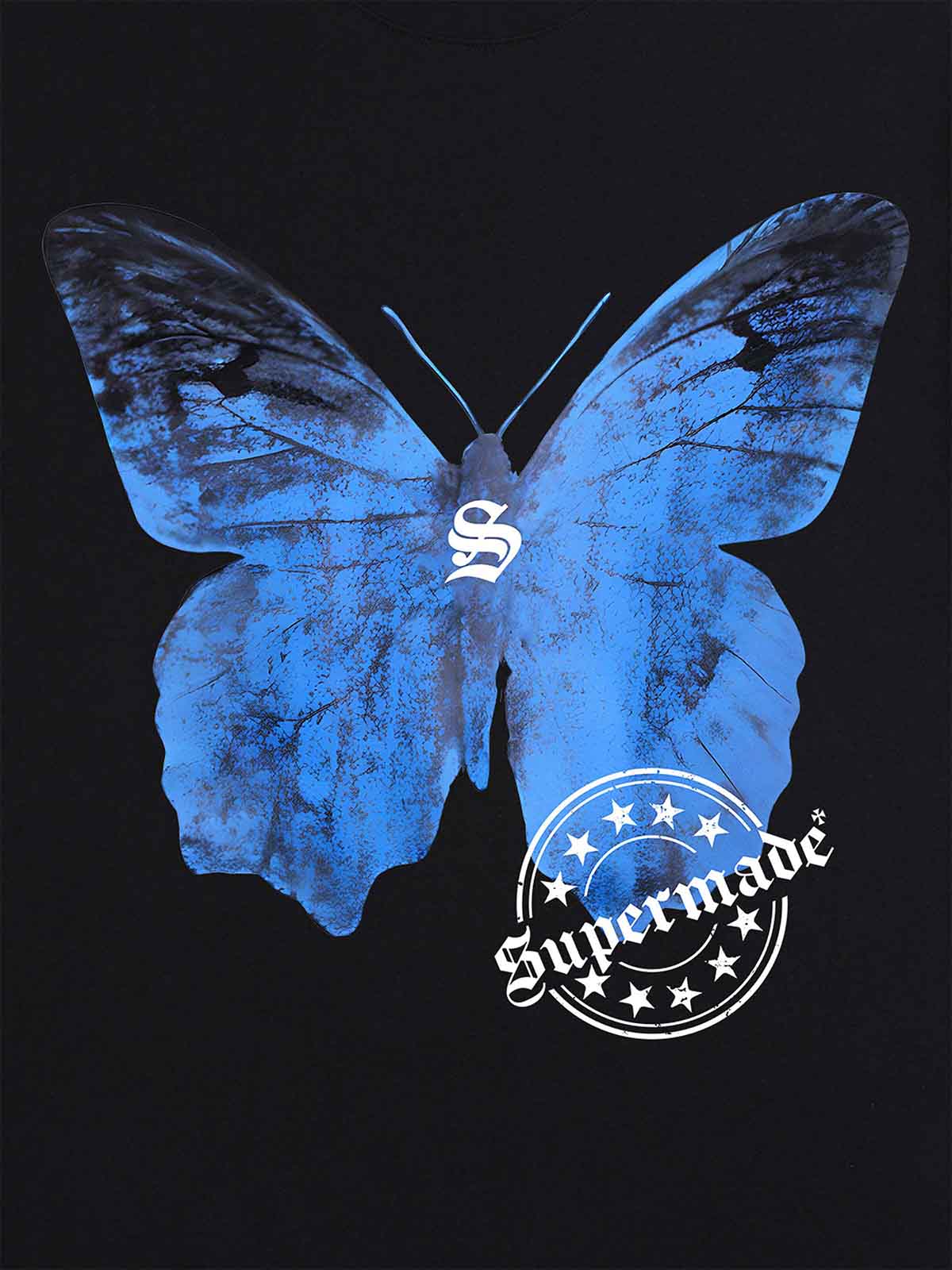Thesupermade Street Hip-Hop Butterfly Stamp T-shirt - 2130