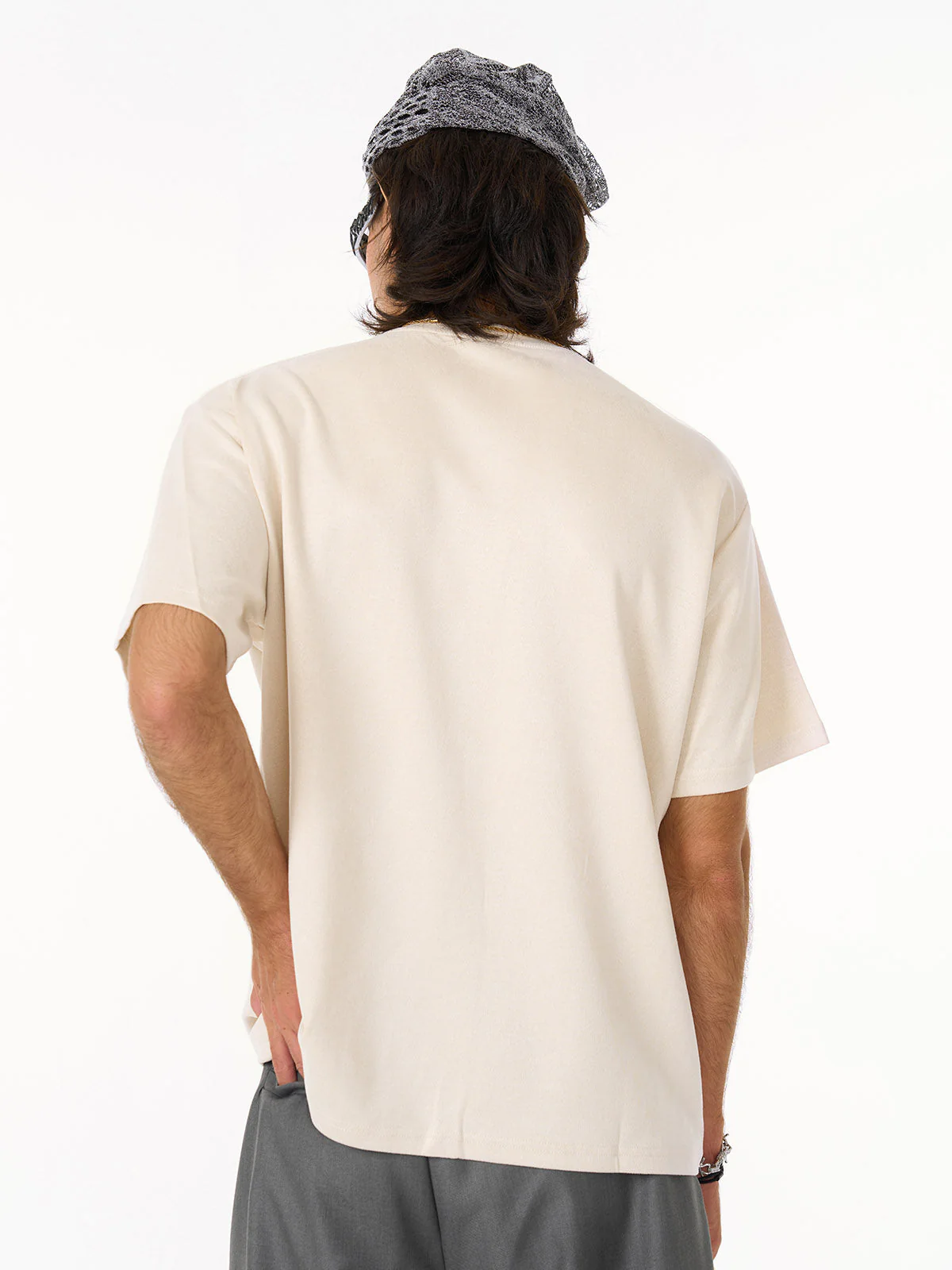 Functional Deconstructed Split Short-Sleeved T-Shirt - 2437