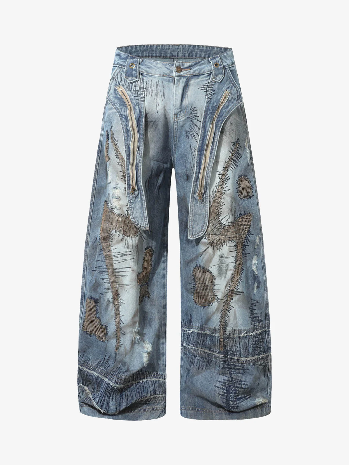 RO Style Washed Barrel Jeans - 2421