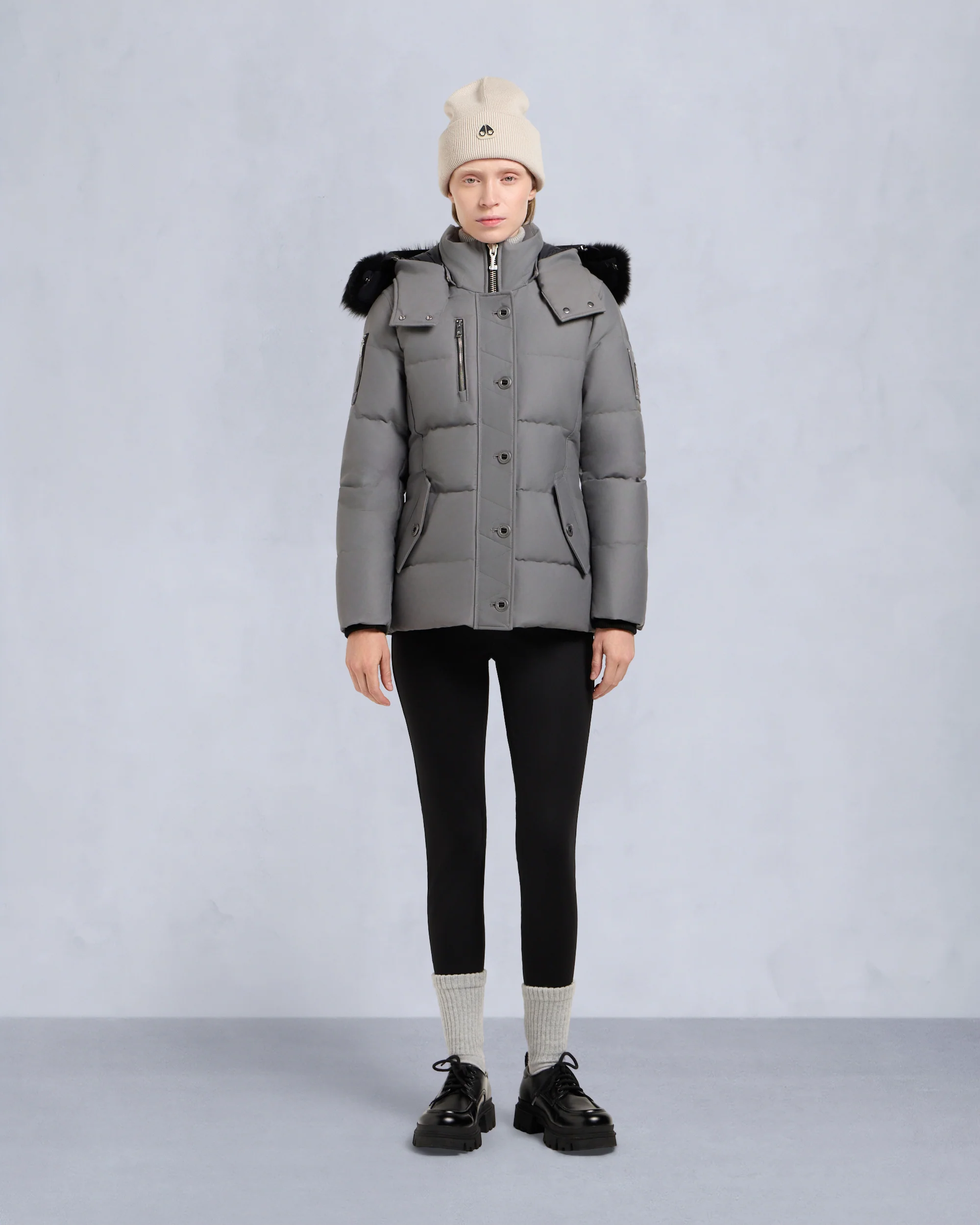 ORIGINAL SHEARLING TRIM 3Q JACKET