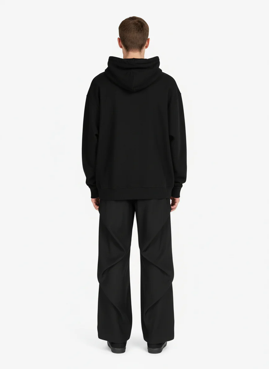 Woven Retro Cleanfit Pleated Drape Pants