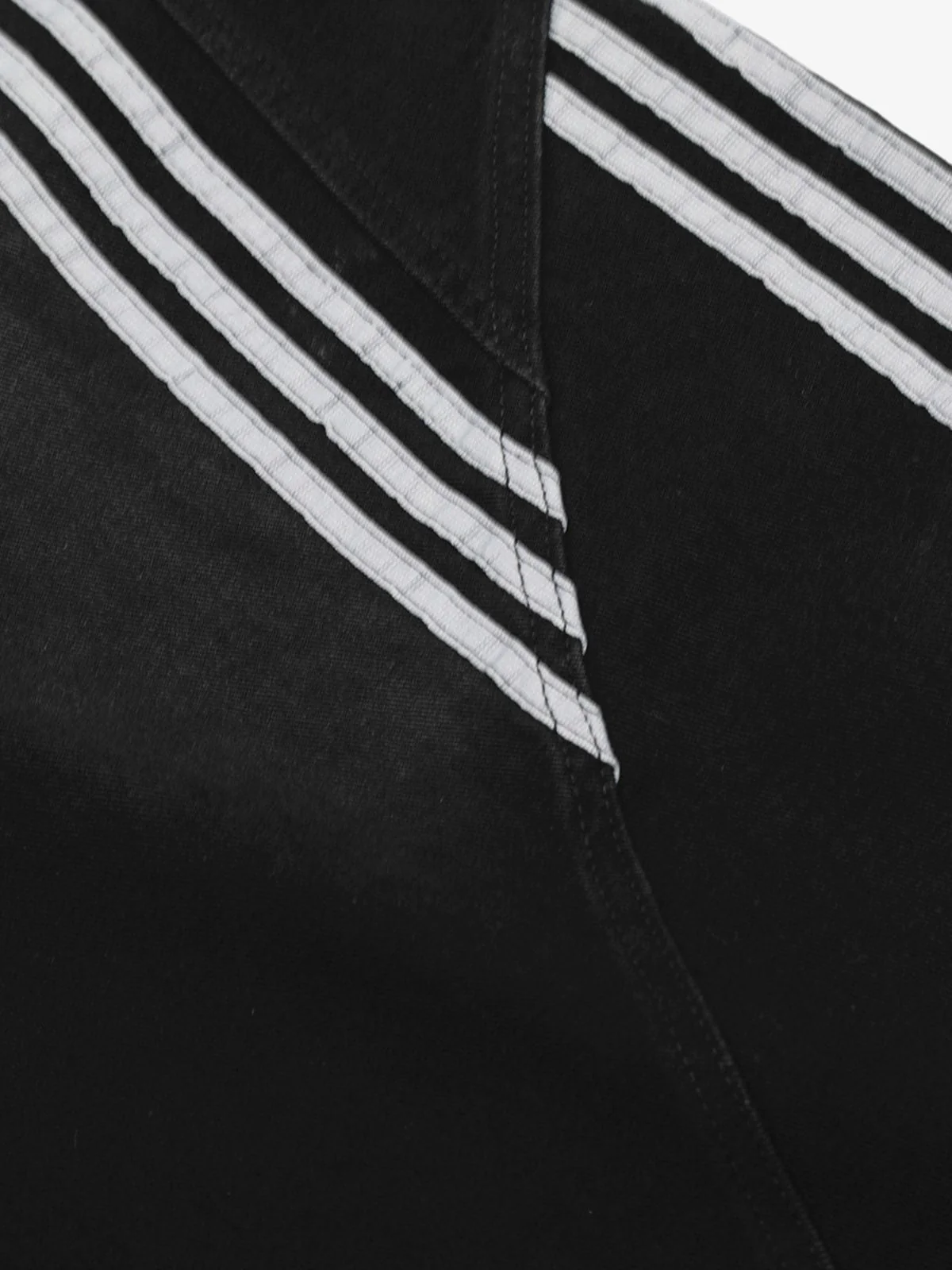 Denim Contrast Striped Stitching Barrel Jeans - 2504