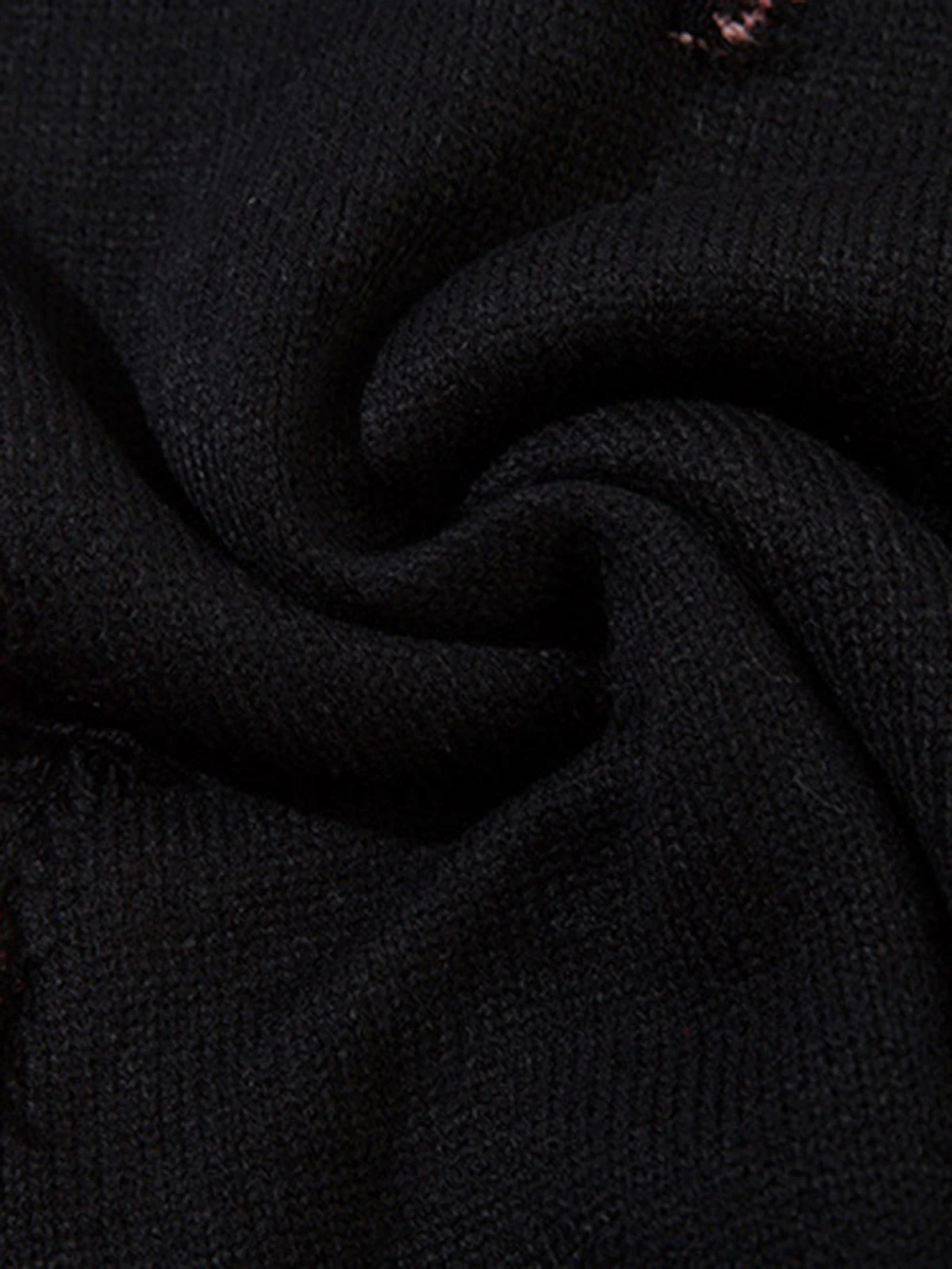 Niche Raw Edge Fringed Knit Sweater