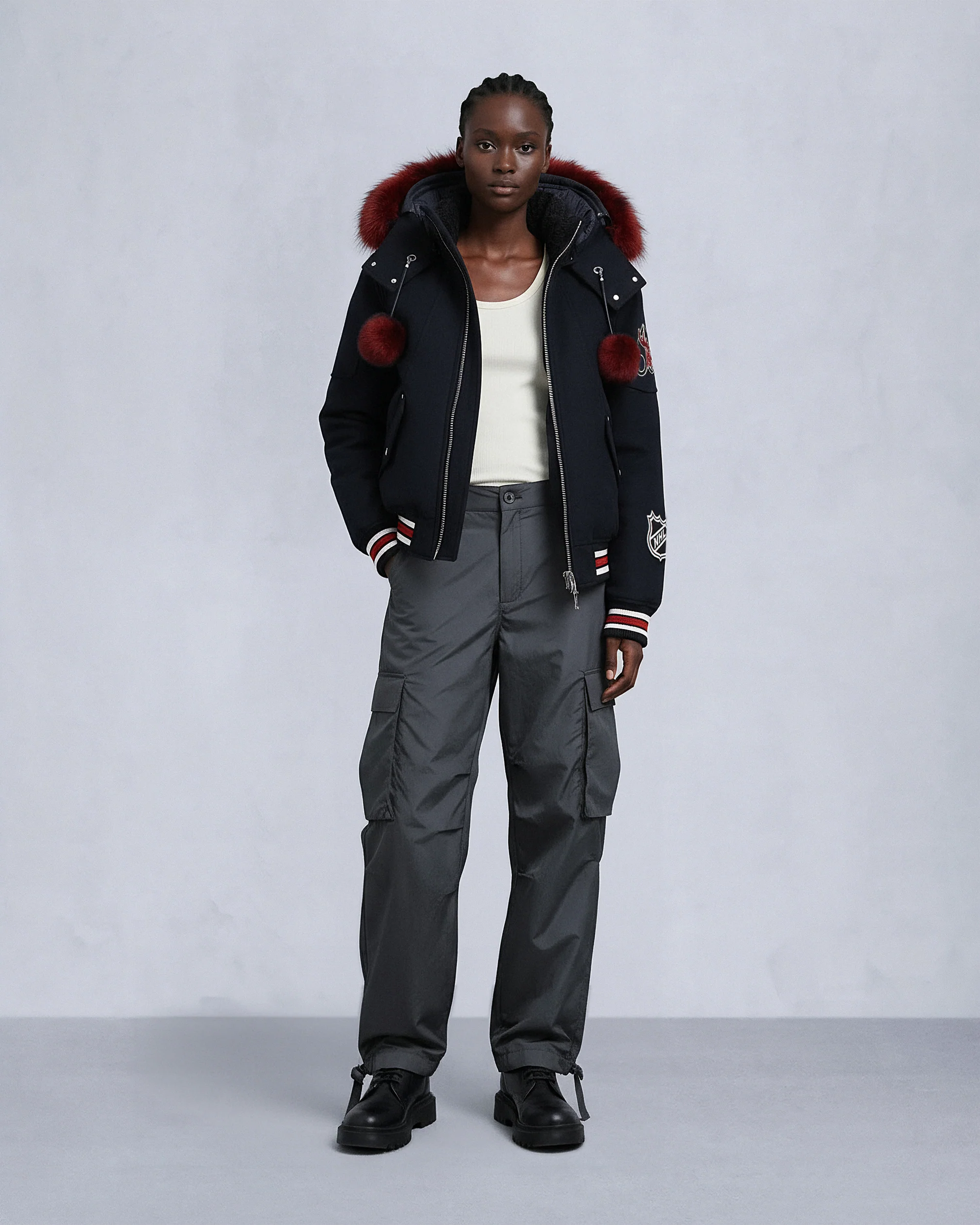 NHL X MOOSE KNUCKLES TEAM BOMBER JACKET