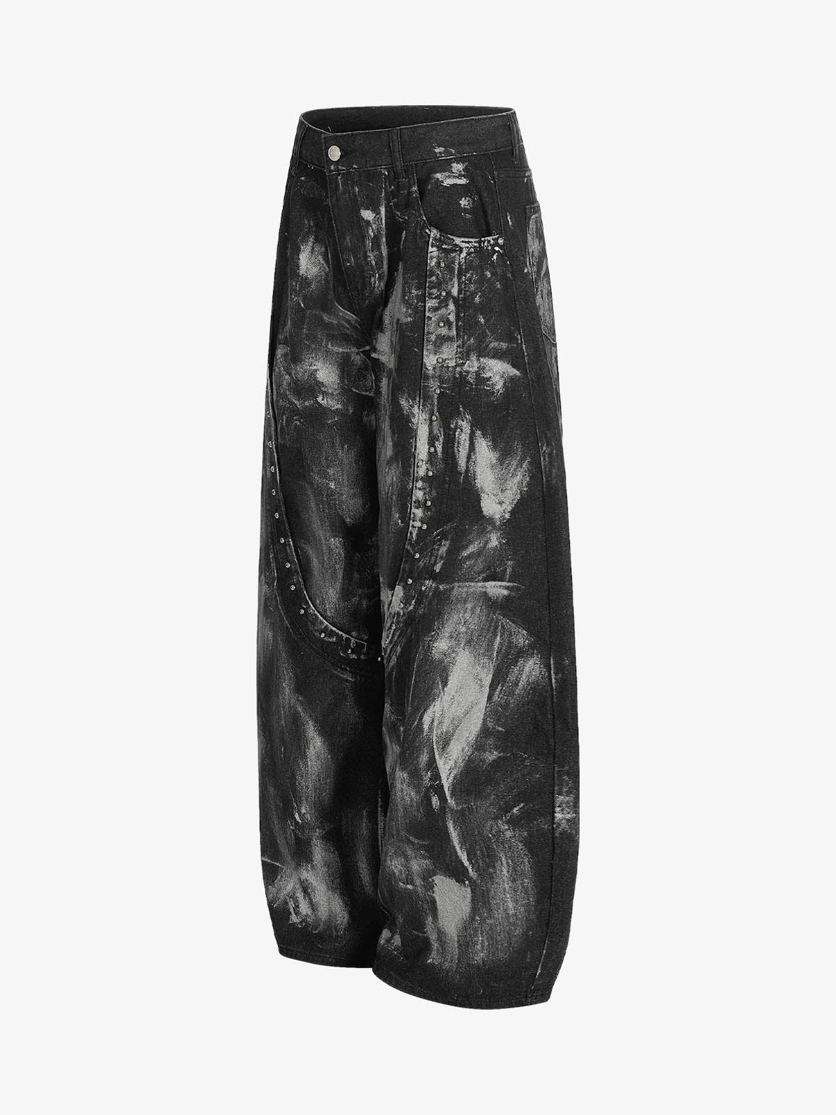 Street Heavy Deconstructed Painted Jeans