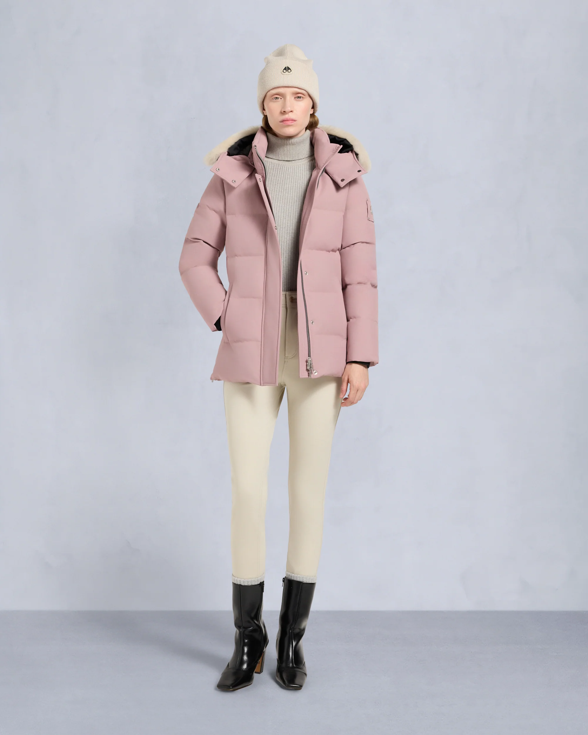 CLOUD SHEARLING TRIM 3Q JACKET
