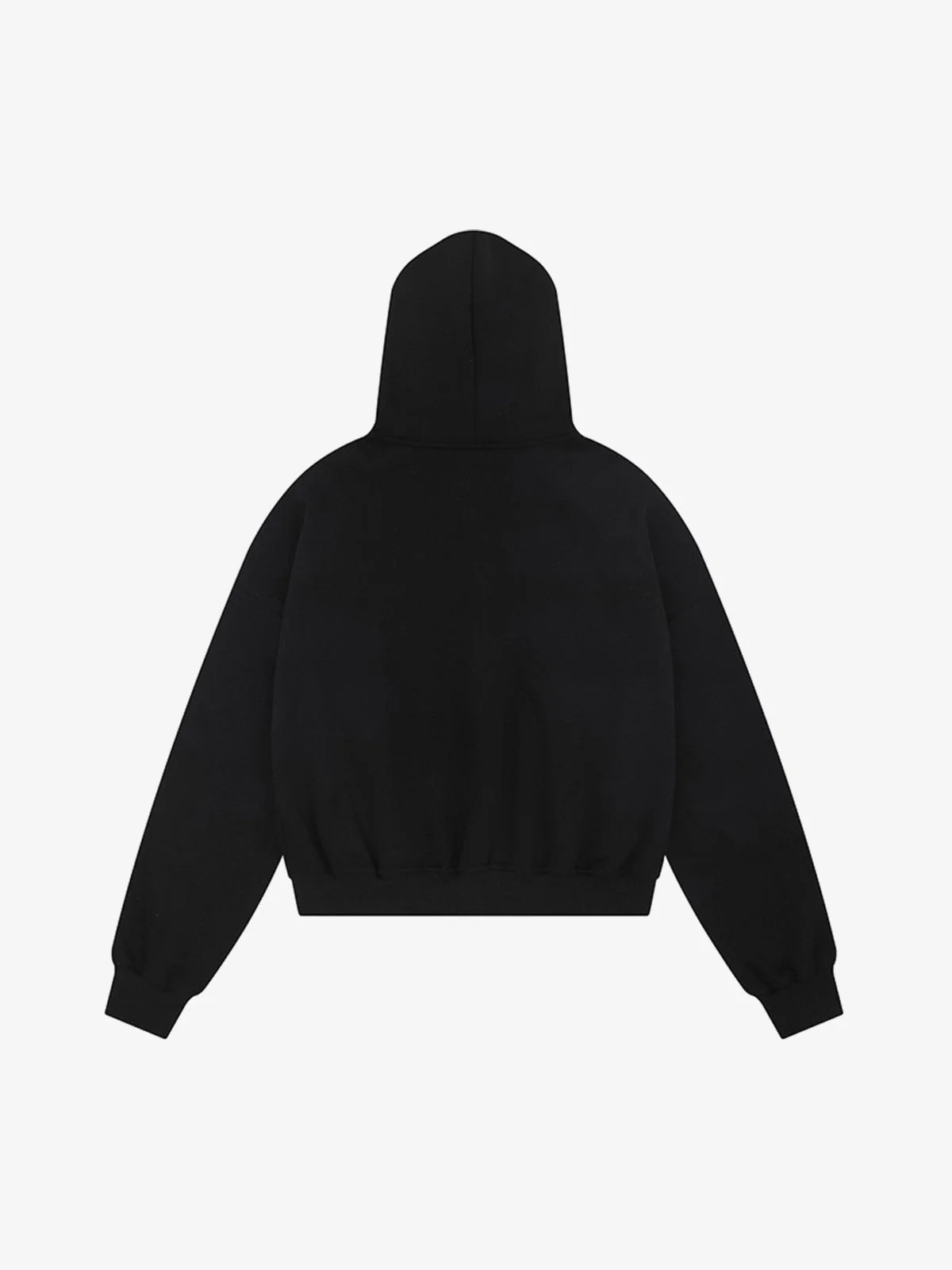 Street Hip-Hop Rhinestone Cropped Zip Up Hoodie