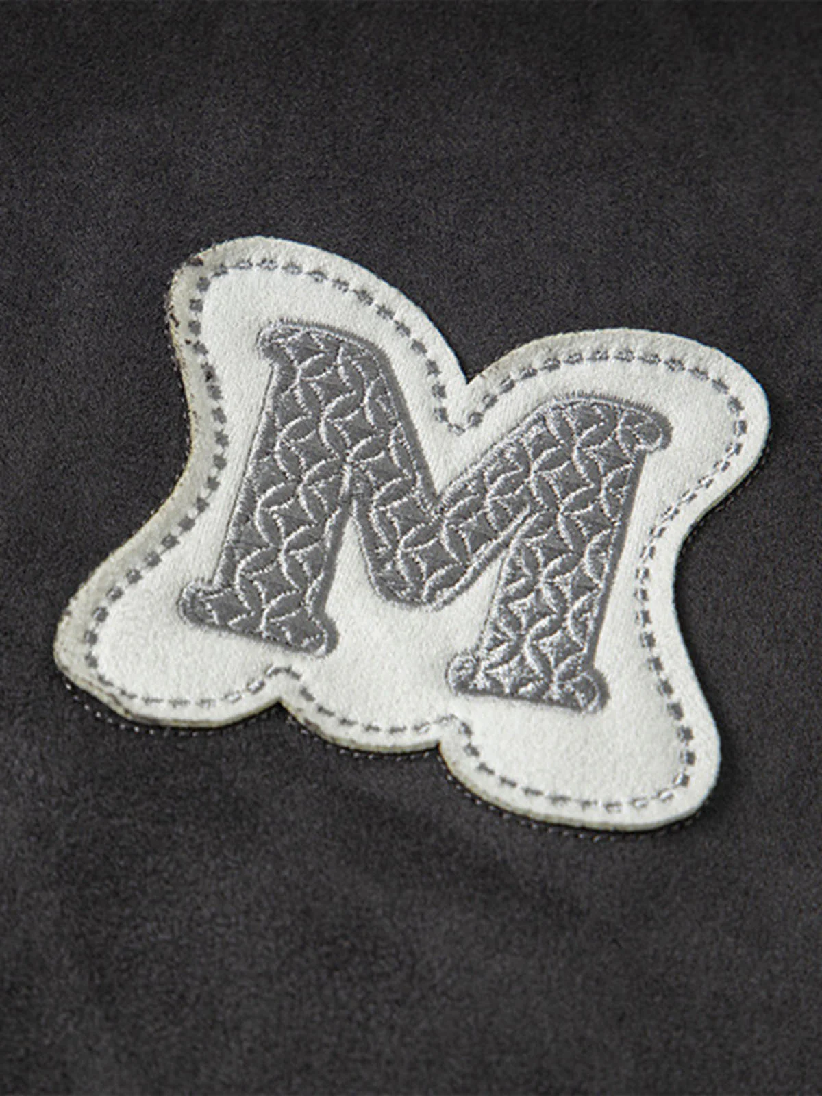 Embroidered Neckline Oversized T-Shirt