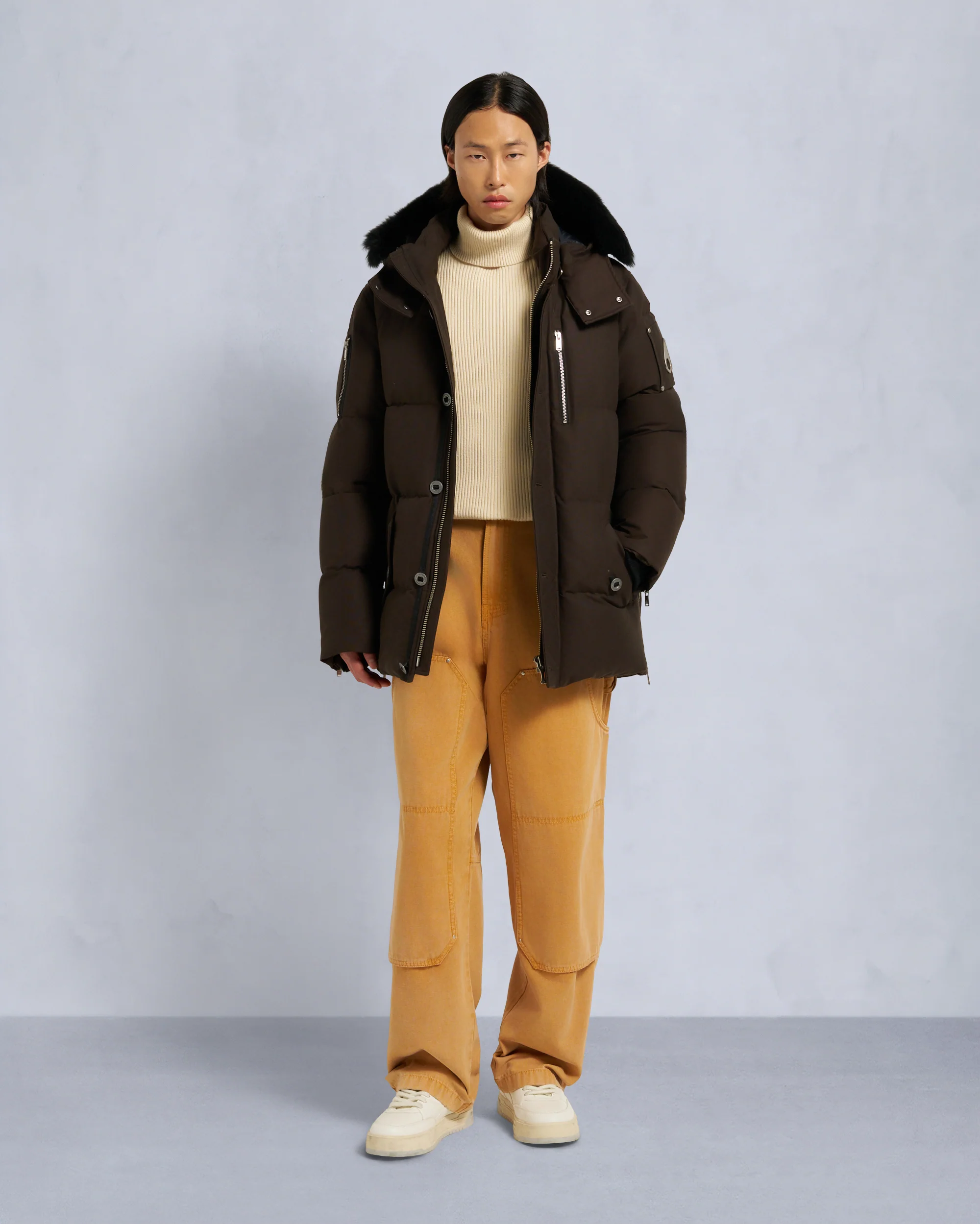 ORIGINAL SHEARLING TRIM 3Q JACKET
