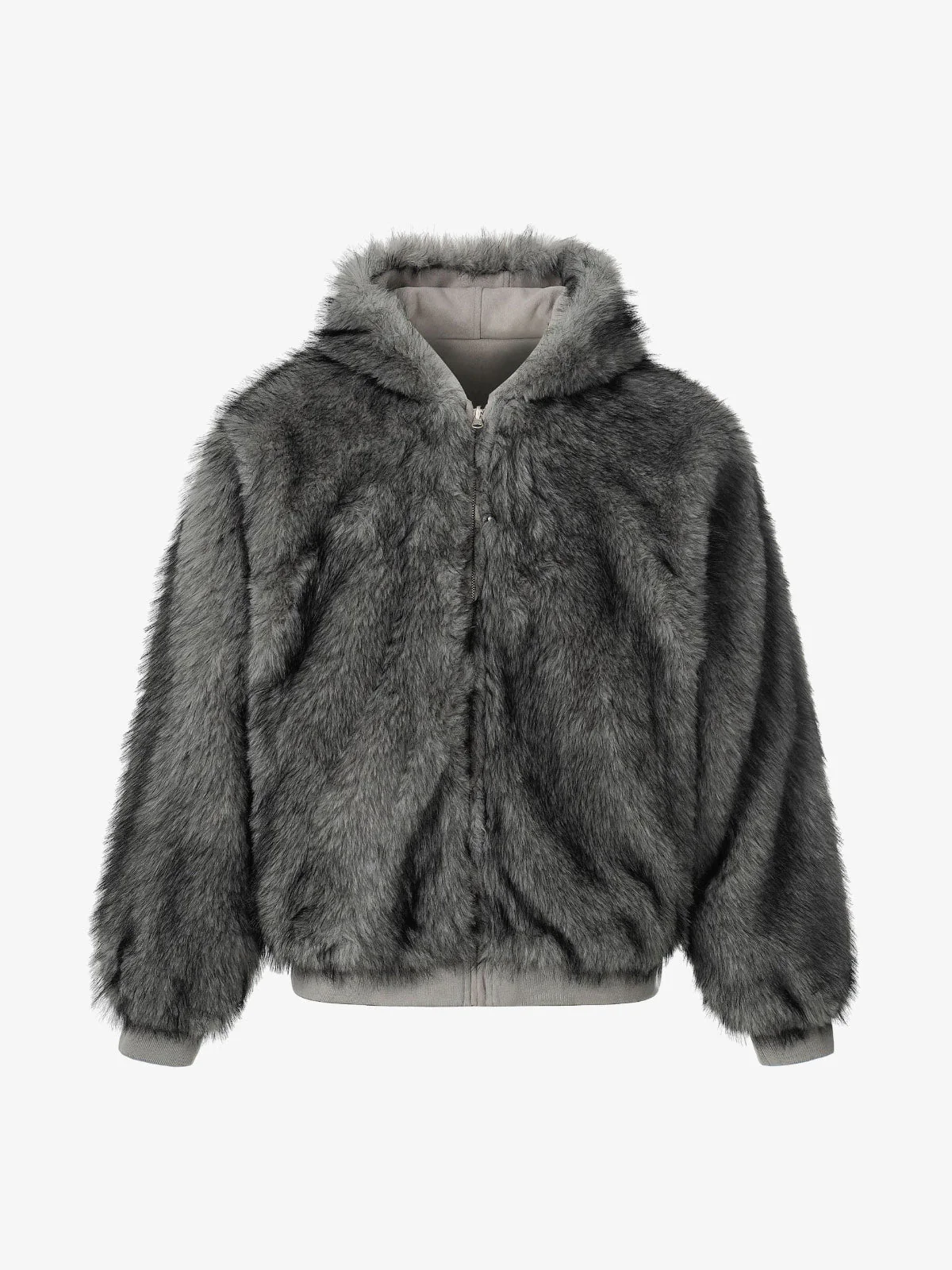 Street Fur Reversible Hooded Jacket - 2493