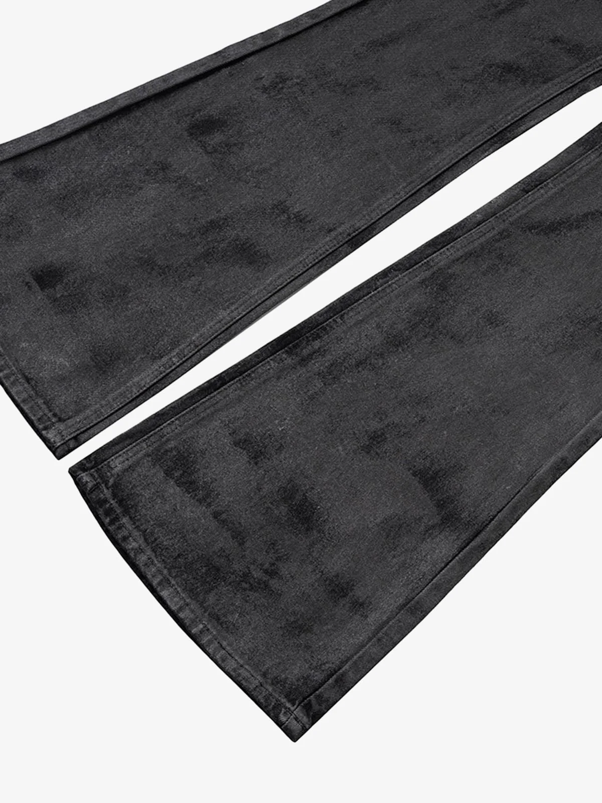 Retro Hand-Brushed Glitter Flare Jeans