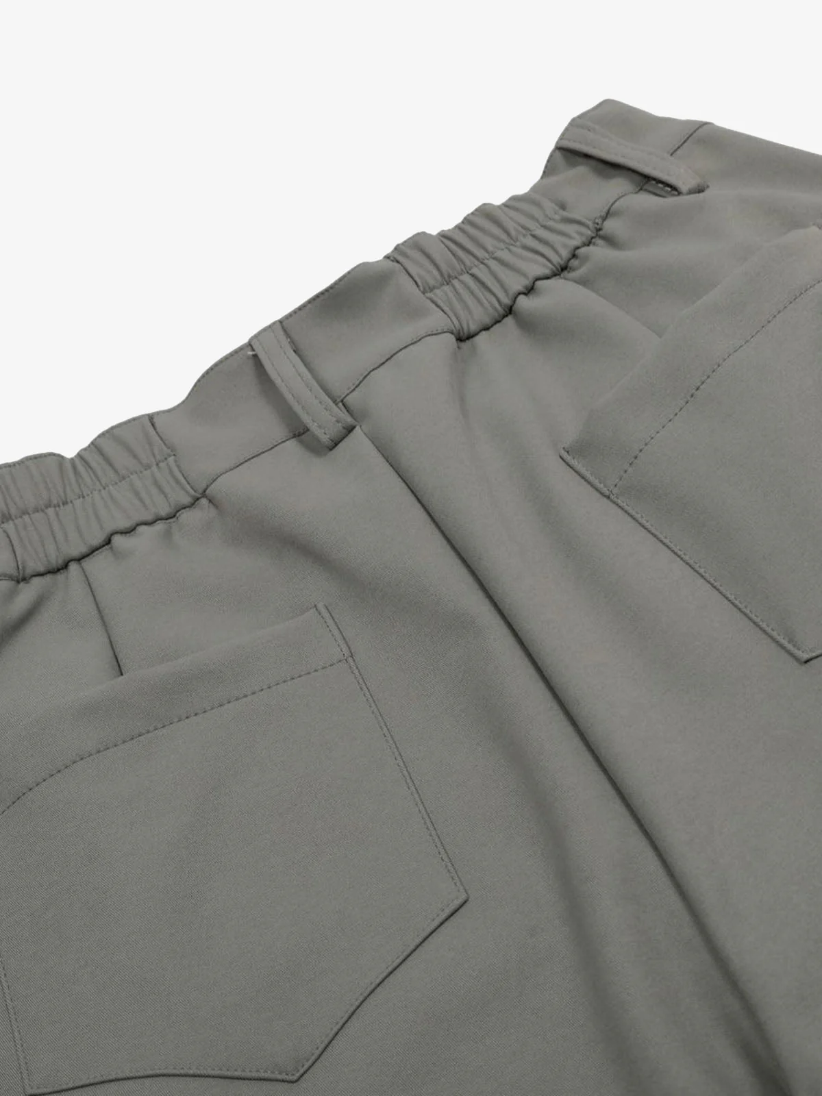 Elastic Waistband Barrel Pants - 2425