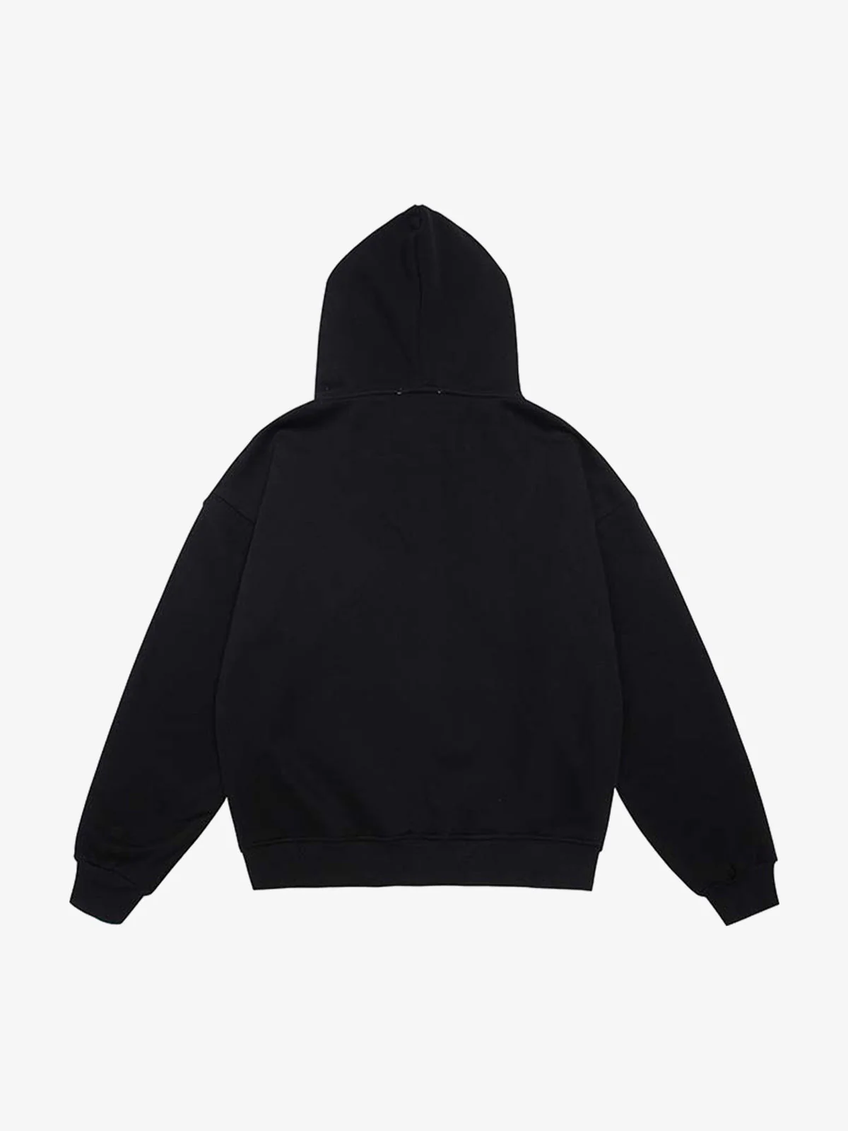 Letter Medal Embroidered Cardigan Fur Collar Zip Up Hoodie- 2502