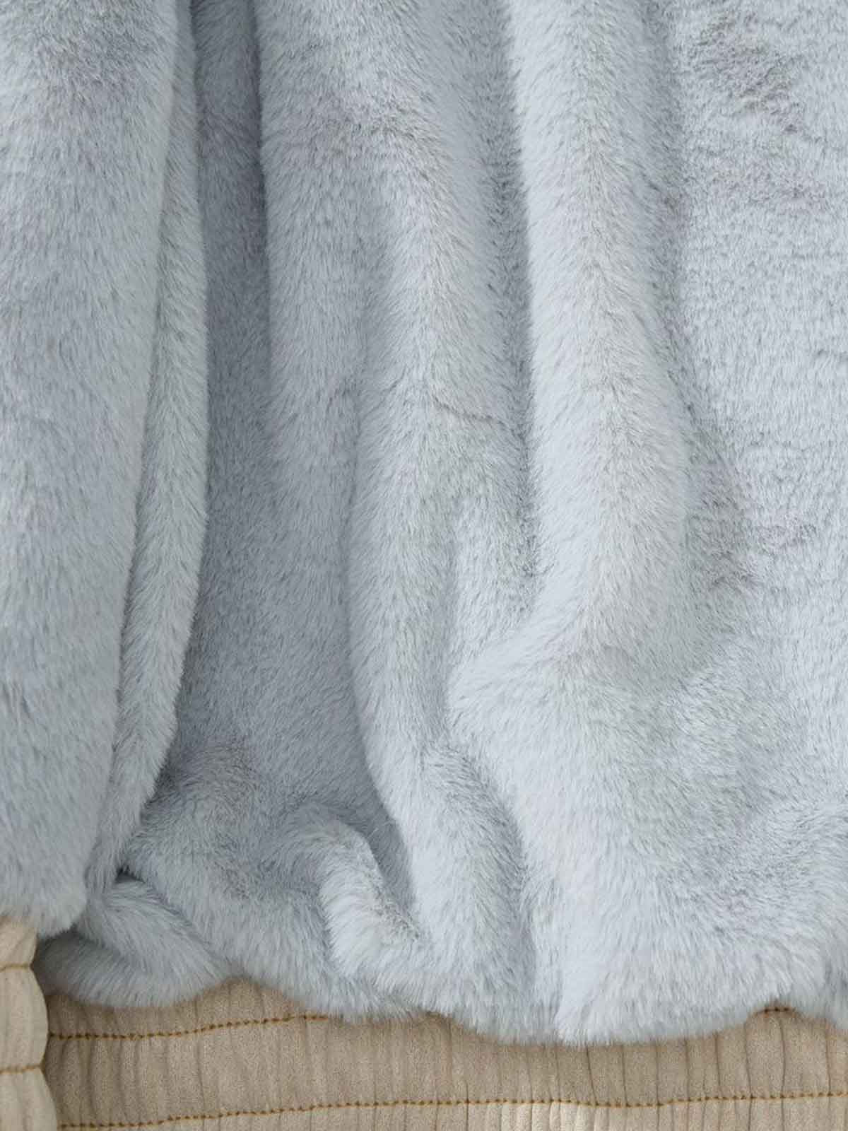 Faux Fur Collar Fleece-Lined Utility Zip-Up Jacket