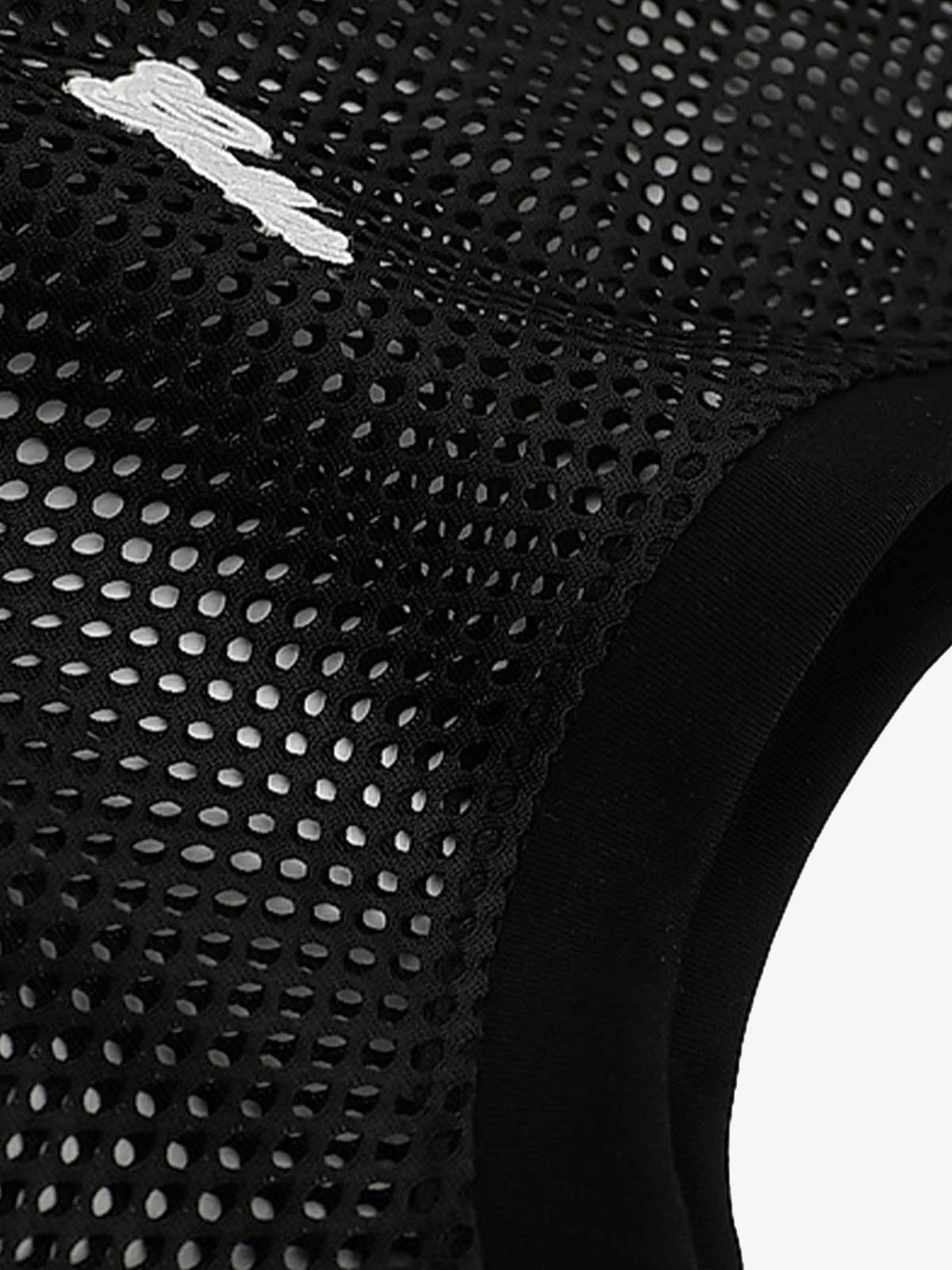 Hollow Sports Mesh Embroidered Letters Vest