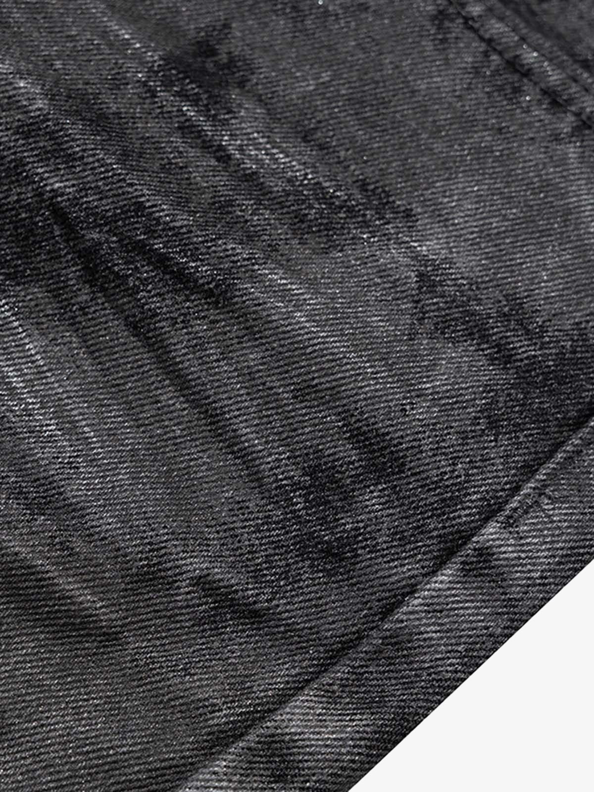 Retro Hand-Brushed Glitter Flare Jeans