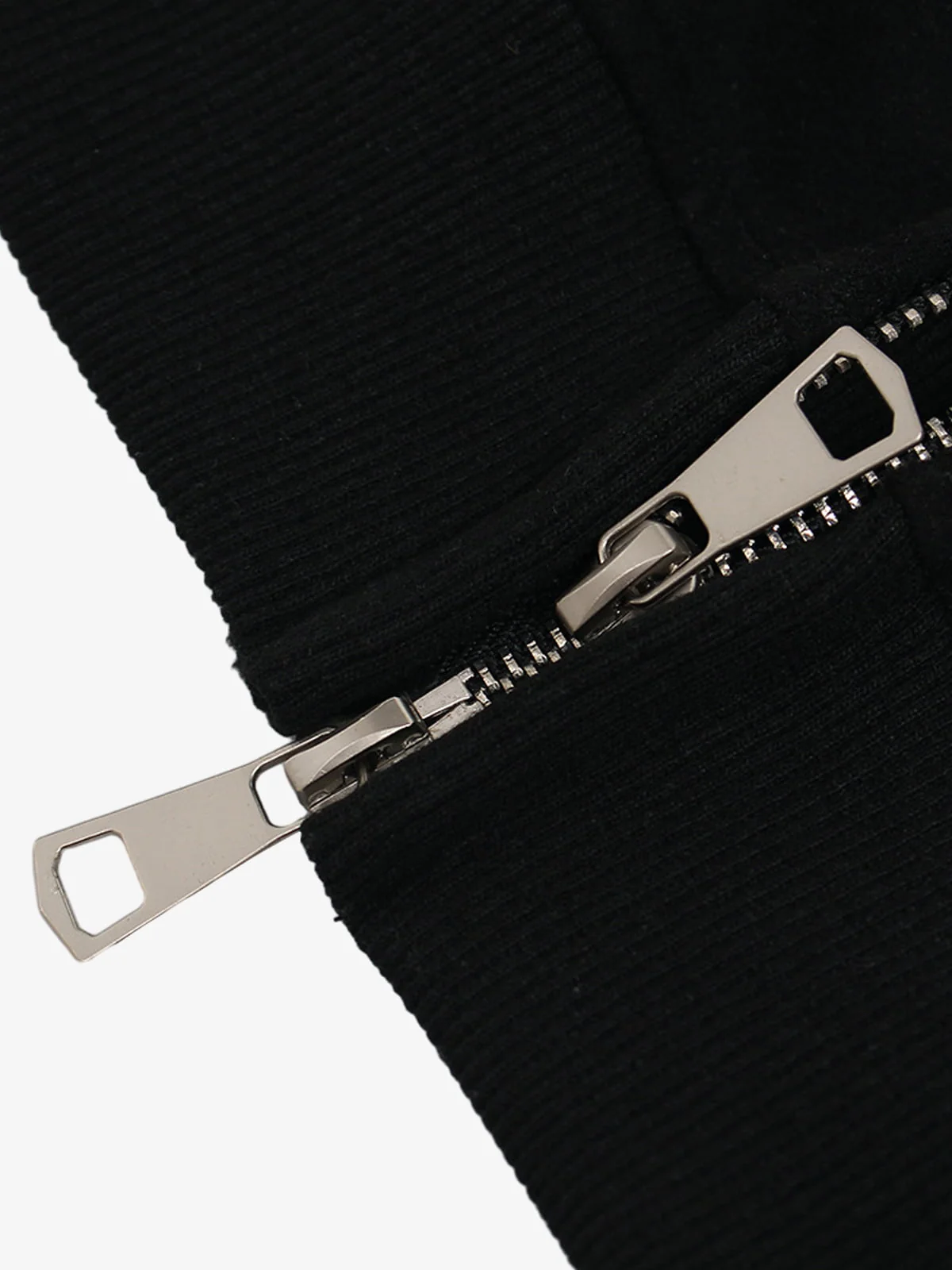 Suede Foam Letter Patchwork Zipper Shorts Jacket