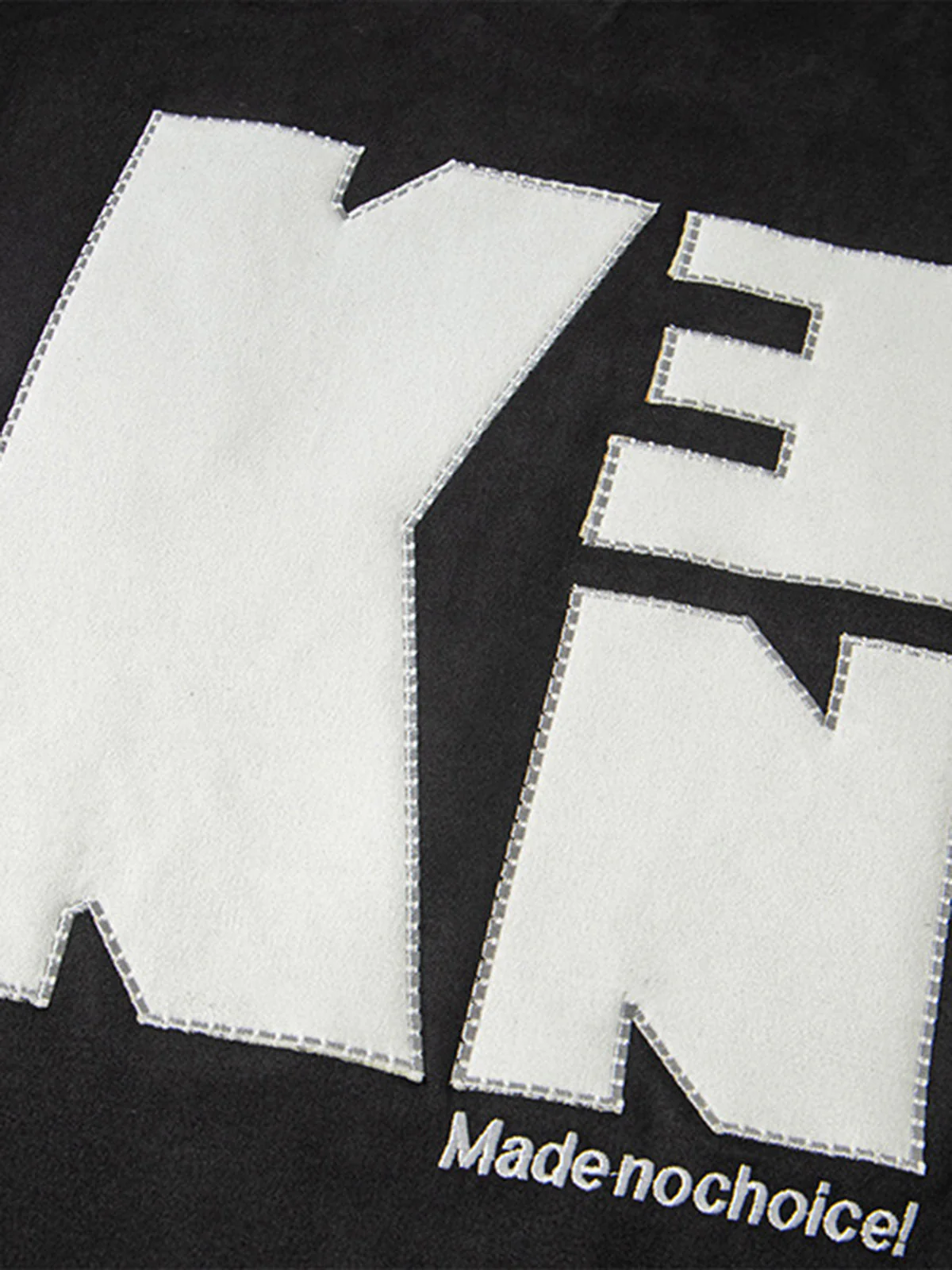 Embroidered Neckline Oversized T-Shirt