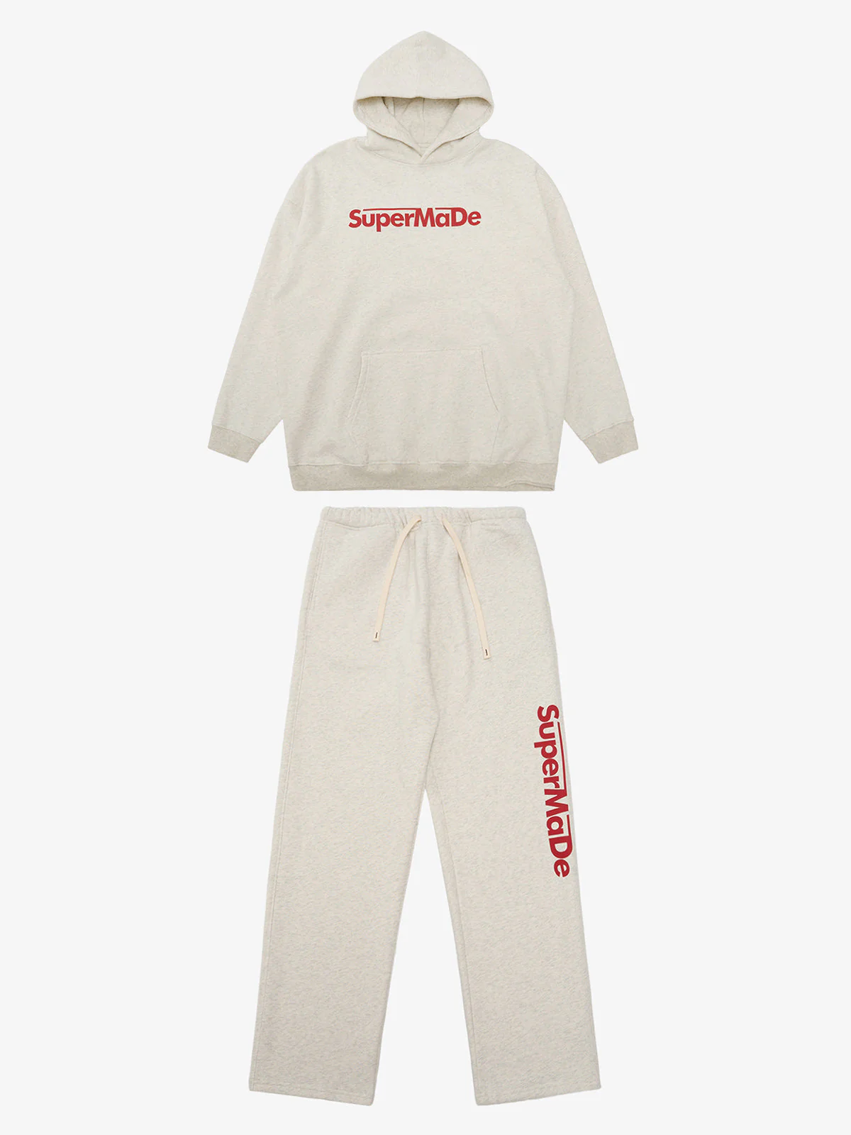 Streetwear SuperMade Letter Print Casual Set