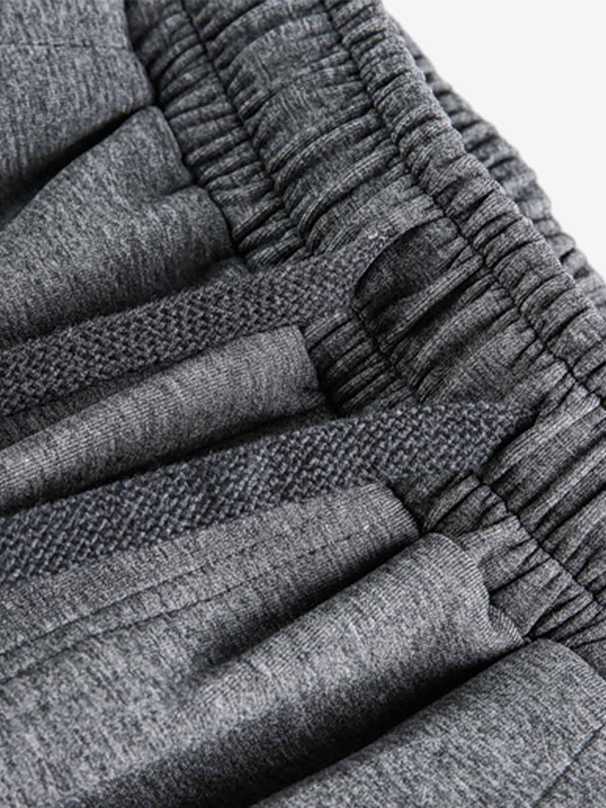 Deconstructed Split Drawstring Casual Sweatpants