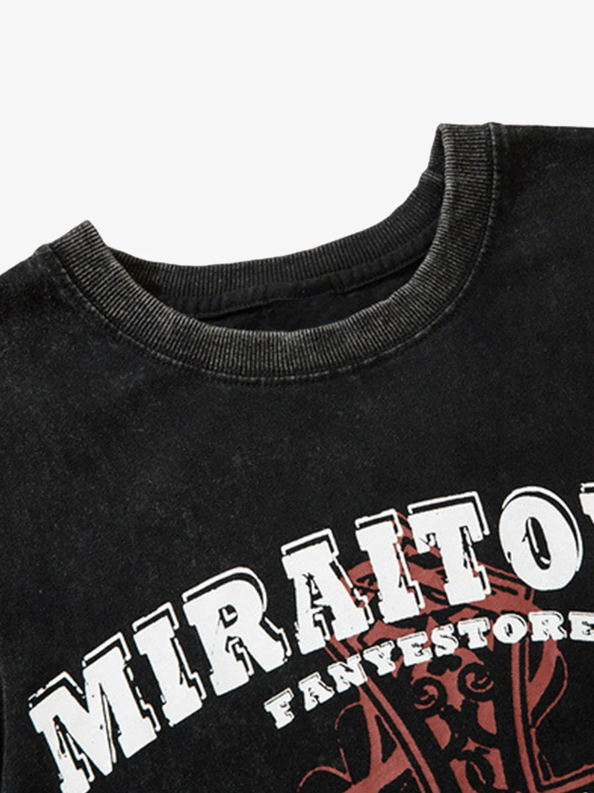 Distressed Ripped Graphic Cross Print Vest